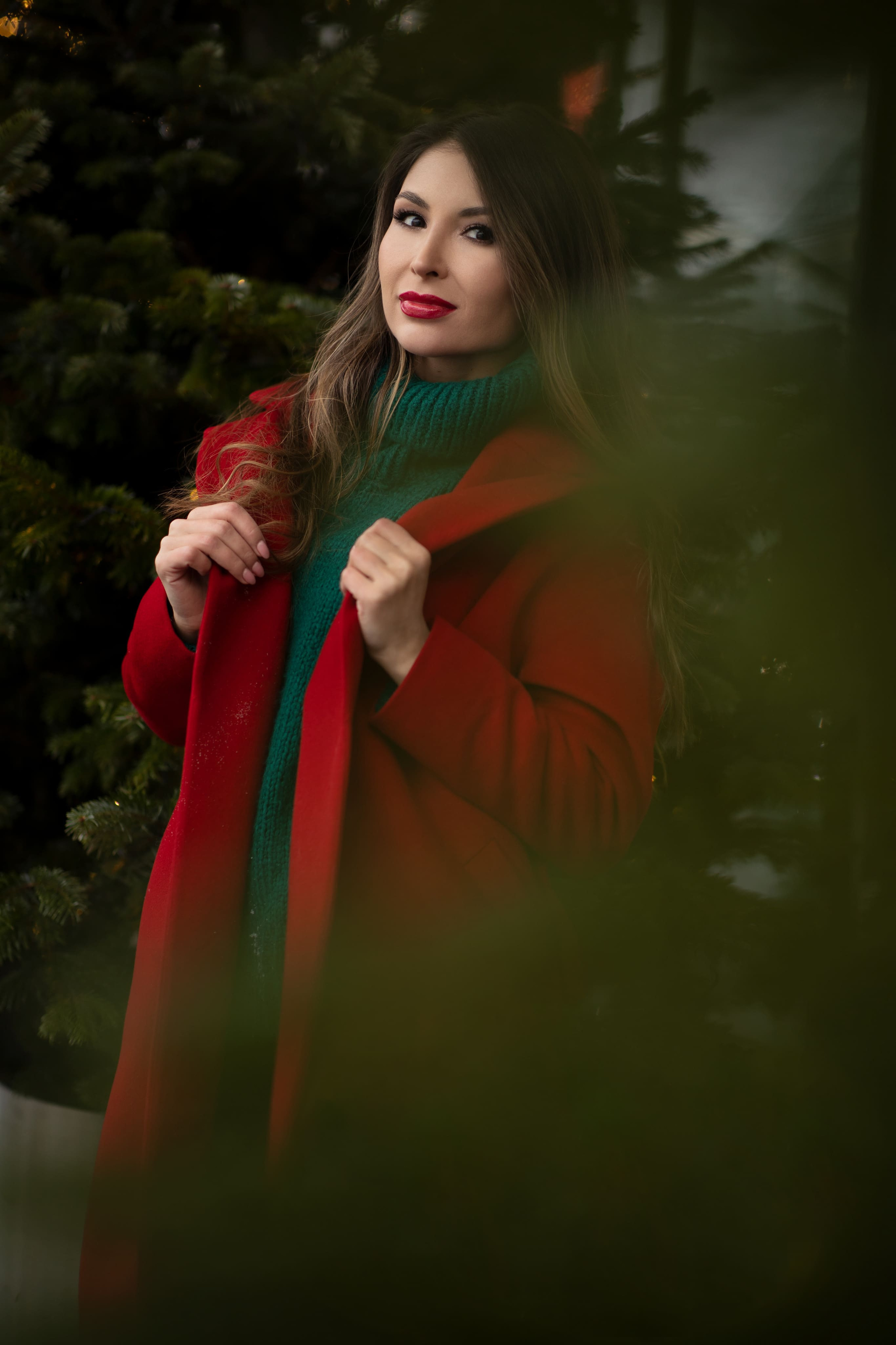 уличная новогодняя фотосессия. фотограф Анна Парфенова Москва