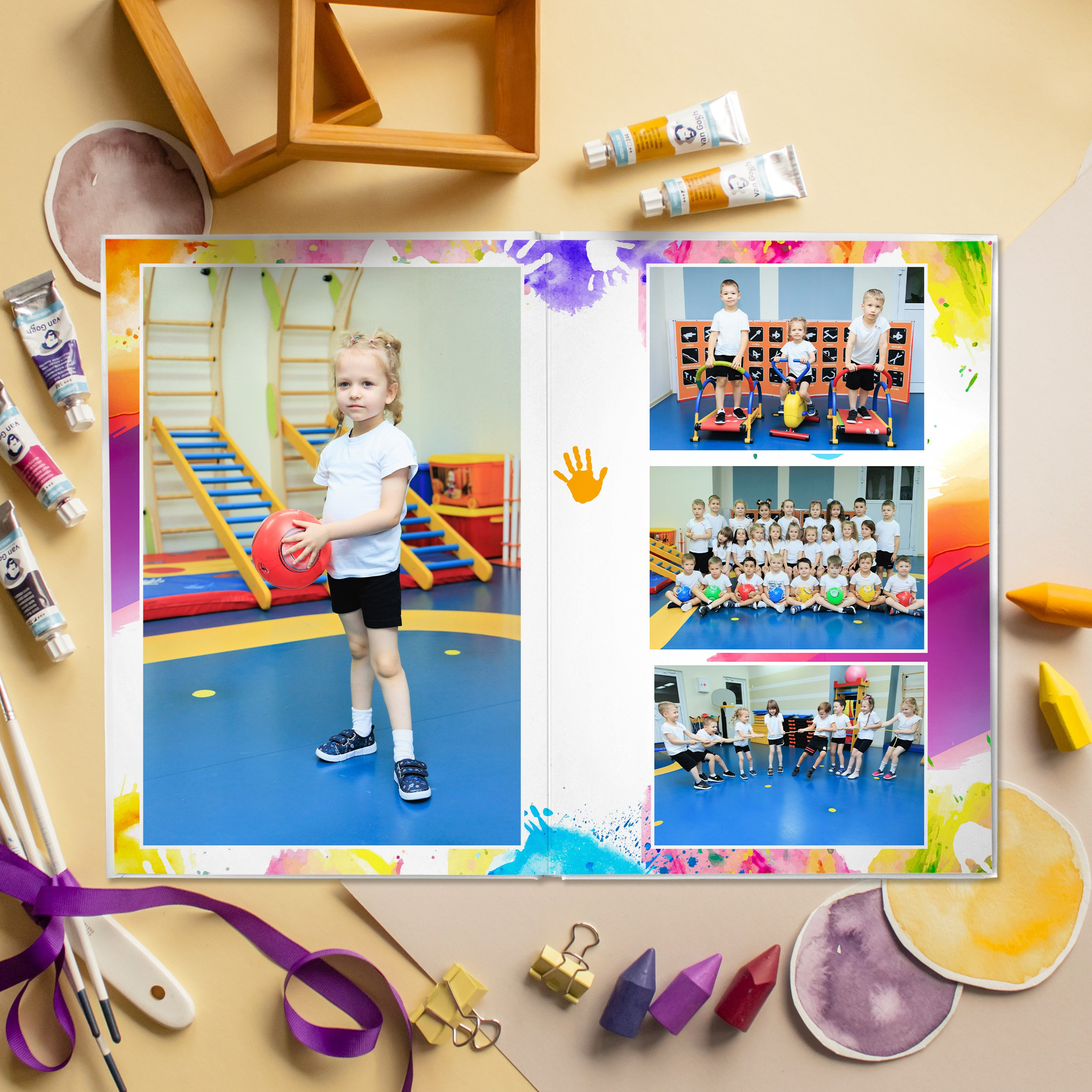 СТАНДАРТ 4 разворота. Выпускные альбомы для детского сада и школы в Москве