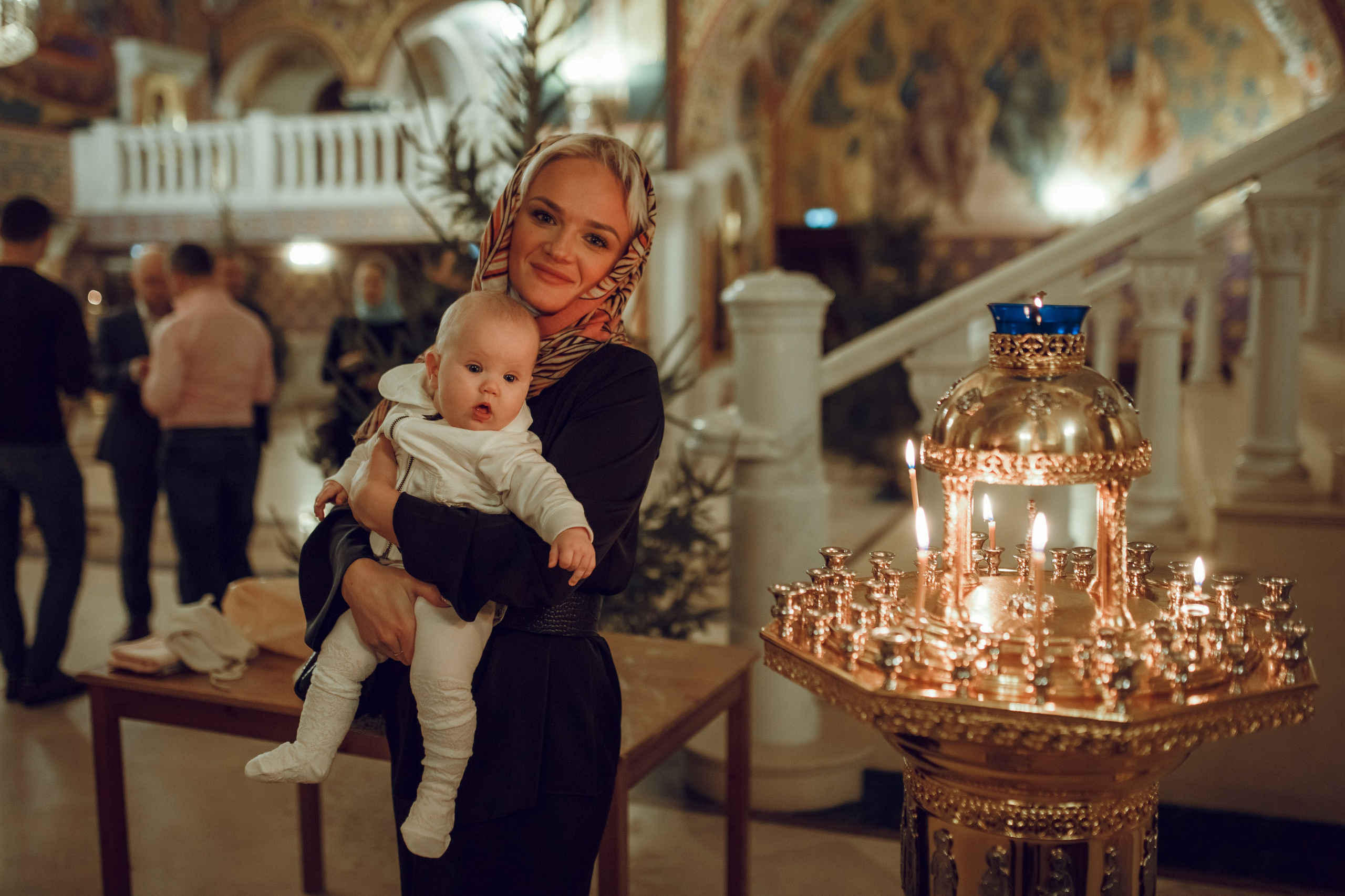 Крещение Виктории. Фотограф на Крещение, семейный фотограф в Москве