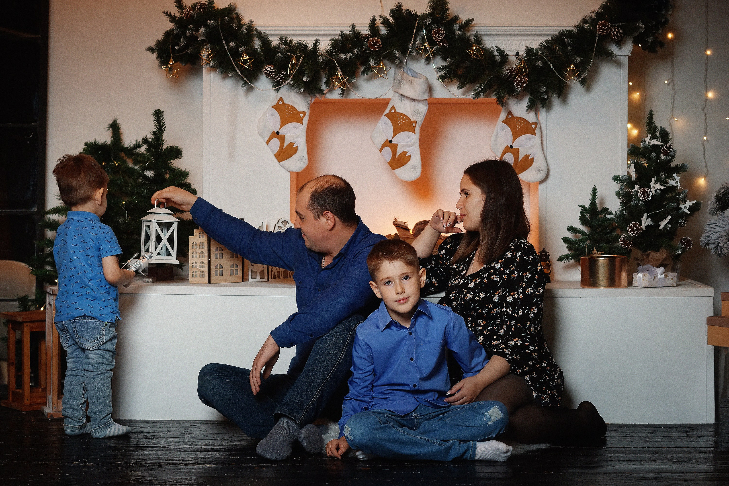 Семейная съёмка в студии. Семейный фотограф г. Новокузнецк Юлия Машникова