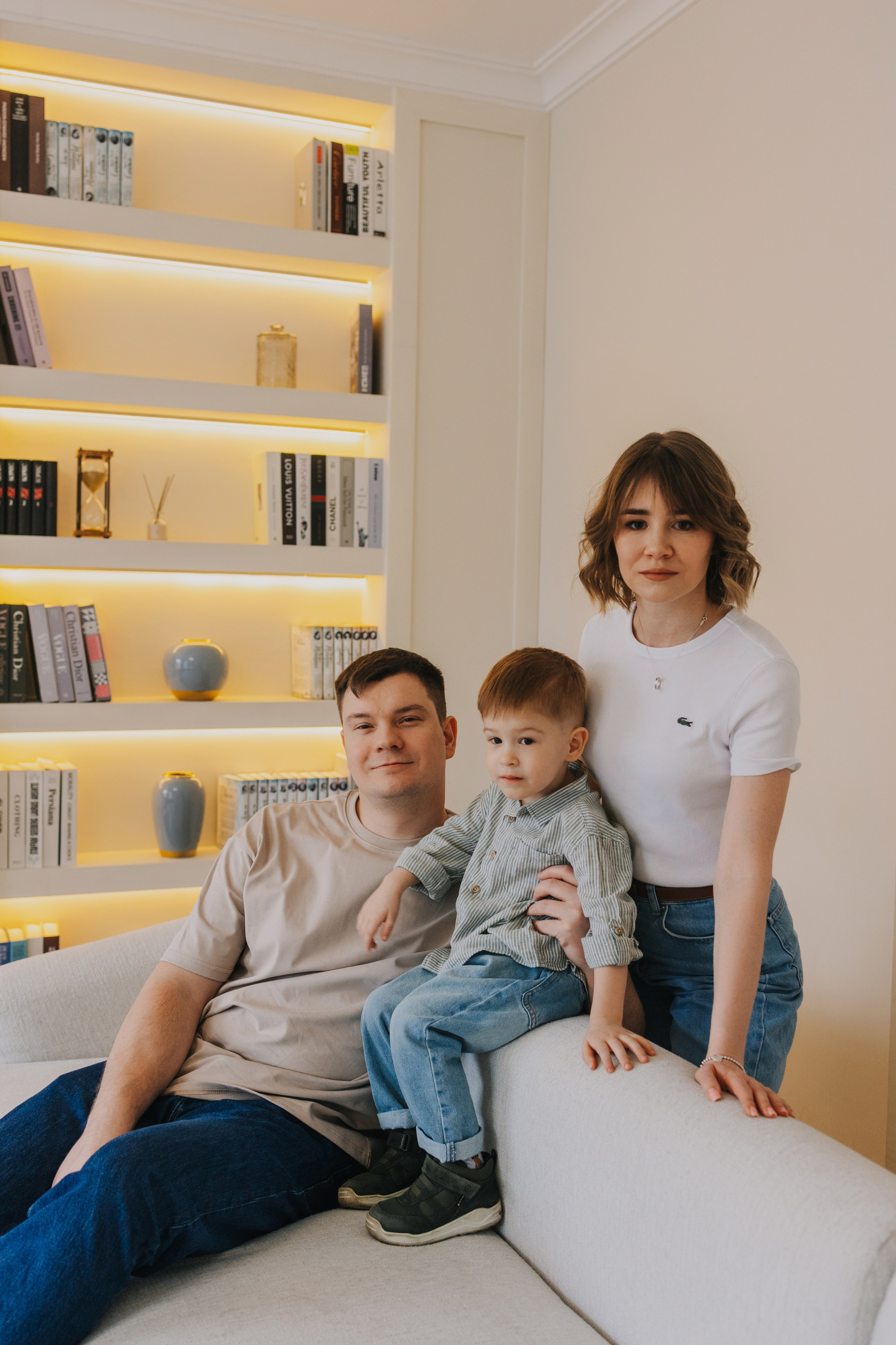 Большая семья. Домашняя фотосессия