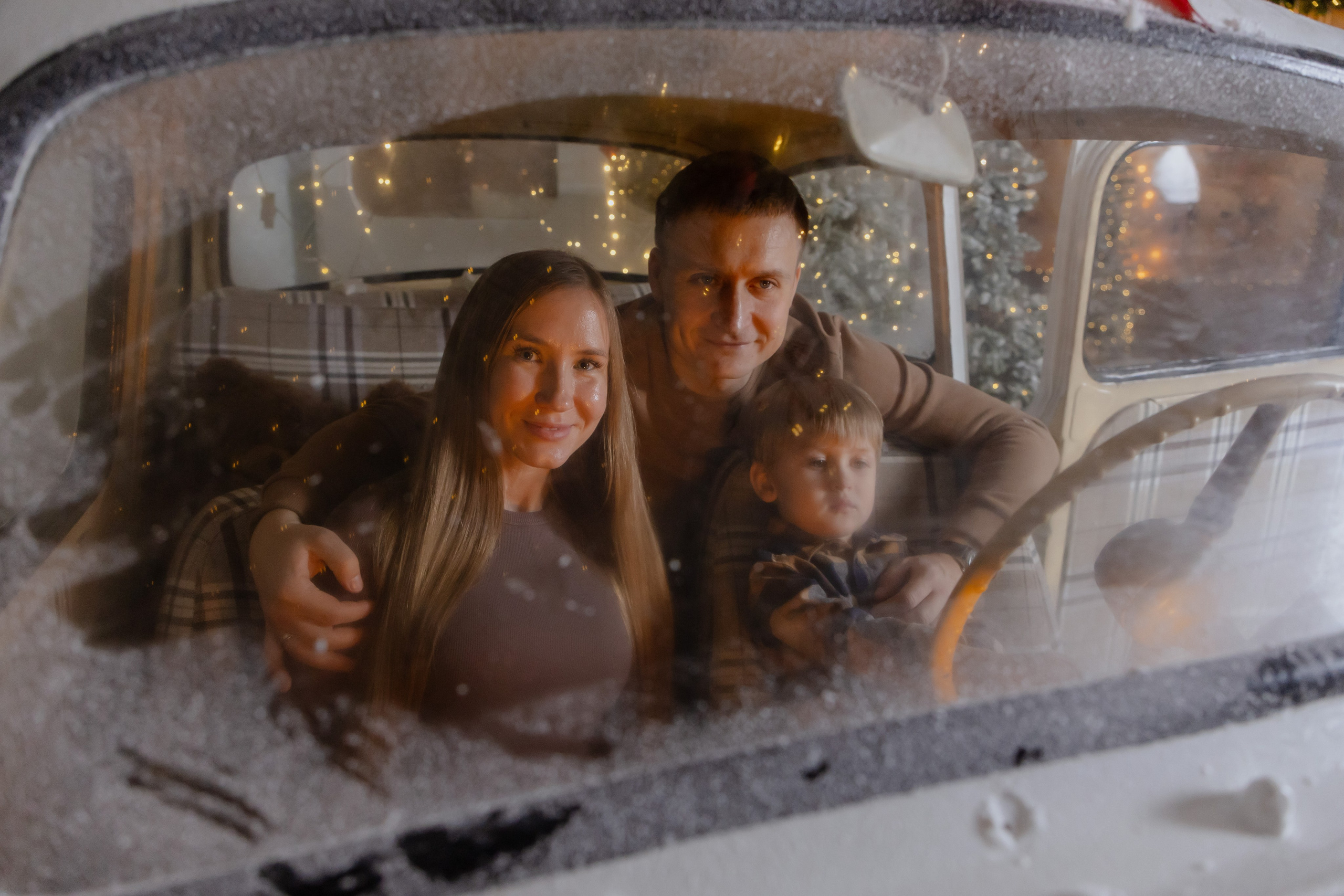 Новогодняя семейная съемка в студии. Фотограф в Новосибирске Екатерина Васильева