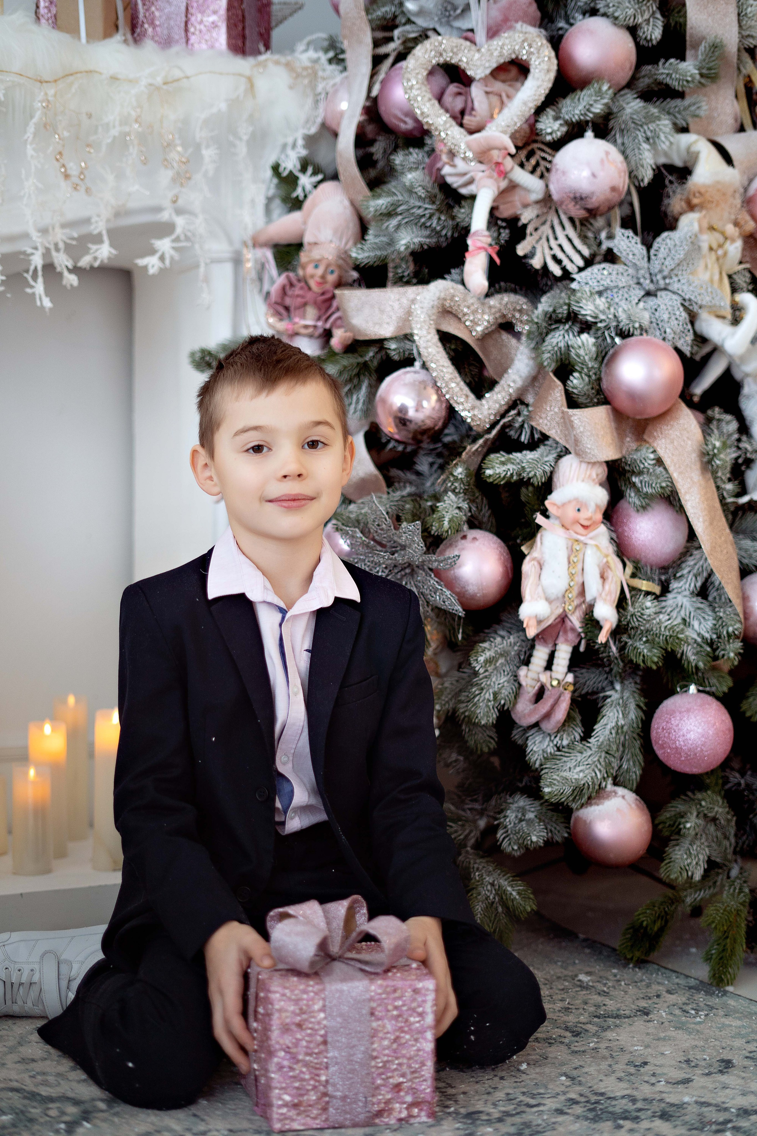 Новогодняя фотосессия в студии ZOOM. Семейный и детский фотограф в Москве Екатерина Офицерова