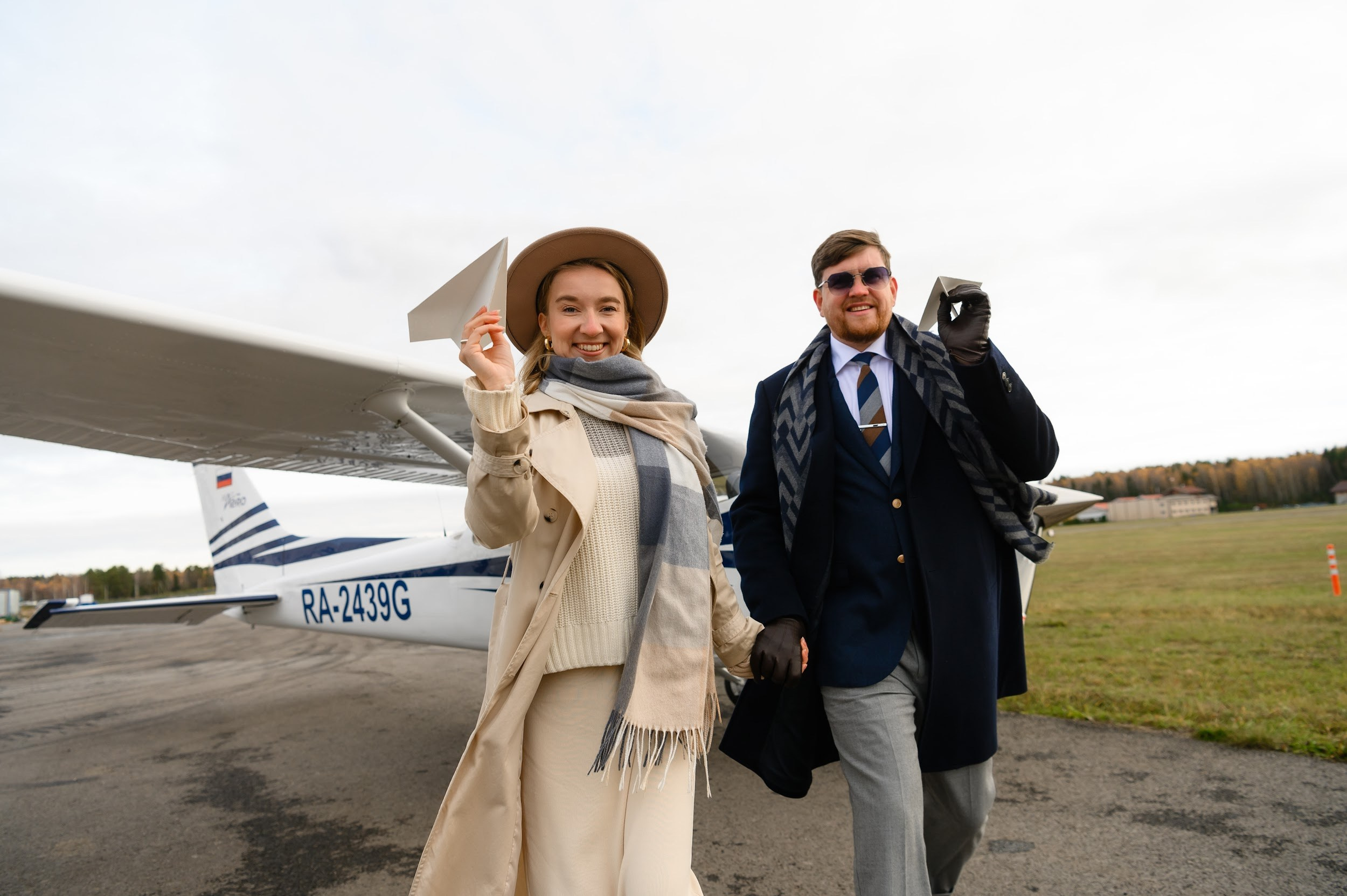 Love-story. Самолёт. Фотограф Марина Росси