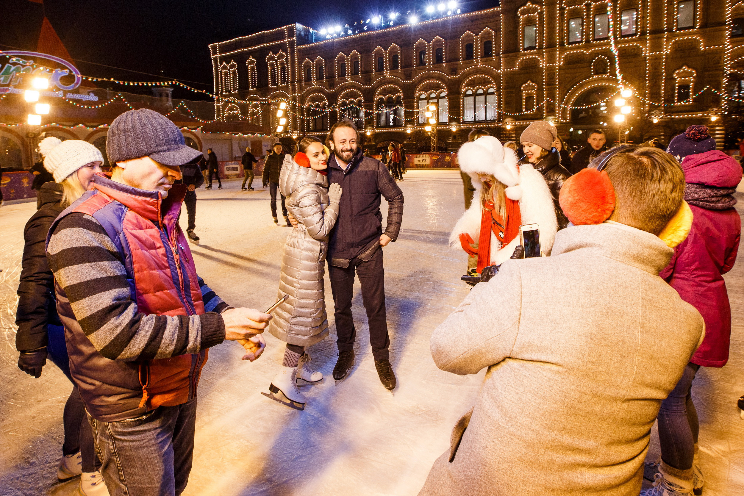 MasterCard Бесценные города на катке ГУМ. Фотограф Иван Недорез
