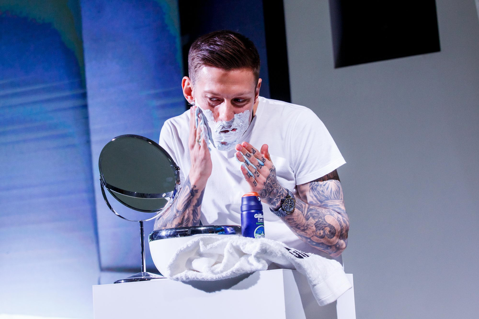 Федор Смолов лицо Gilette Россия. Фотограф Иван Недорез