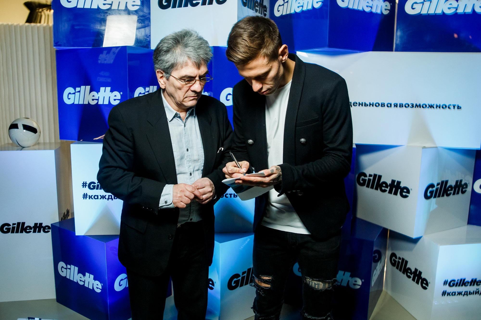 Федор Смолов лицо Gilette Россия. Фотограф Иван Недорез