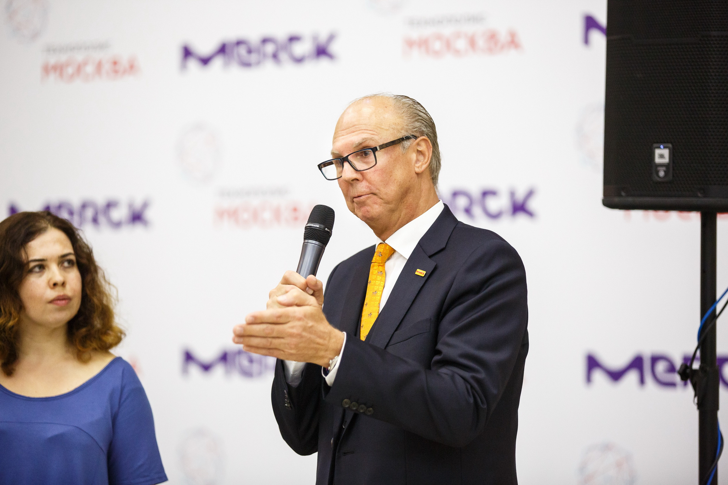 Открытие лаборатории MERCK в Технополисе. Фотограф Иван Недорез