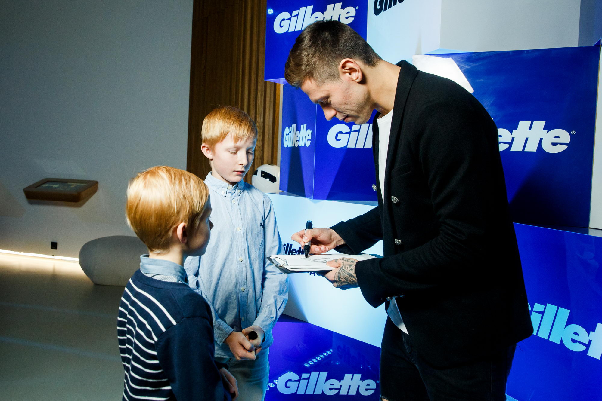 Федор Смолов лицо Gilette Россия. Фотограф Иван Недорез