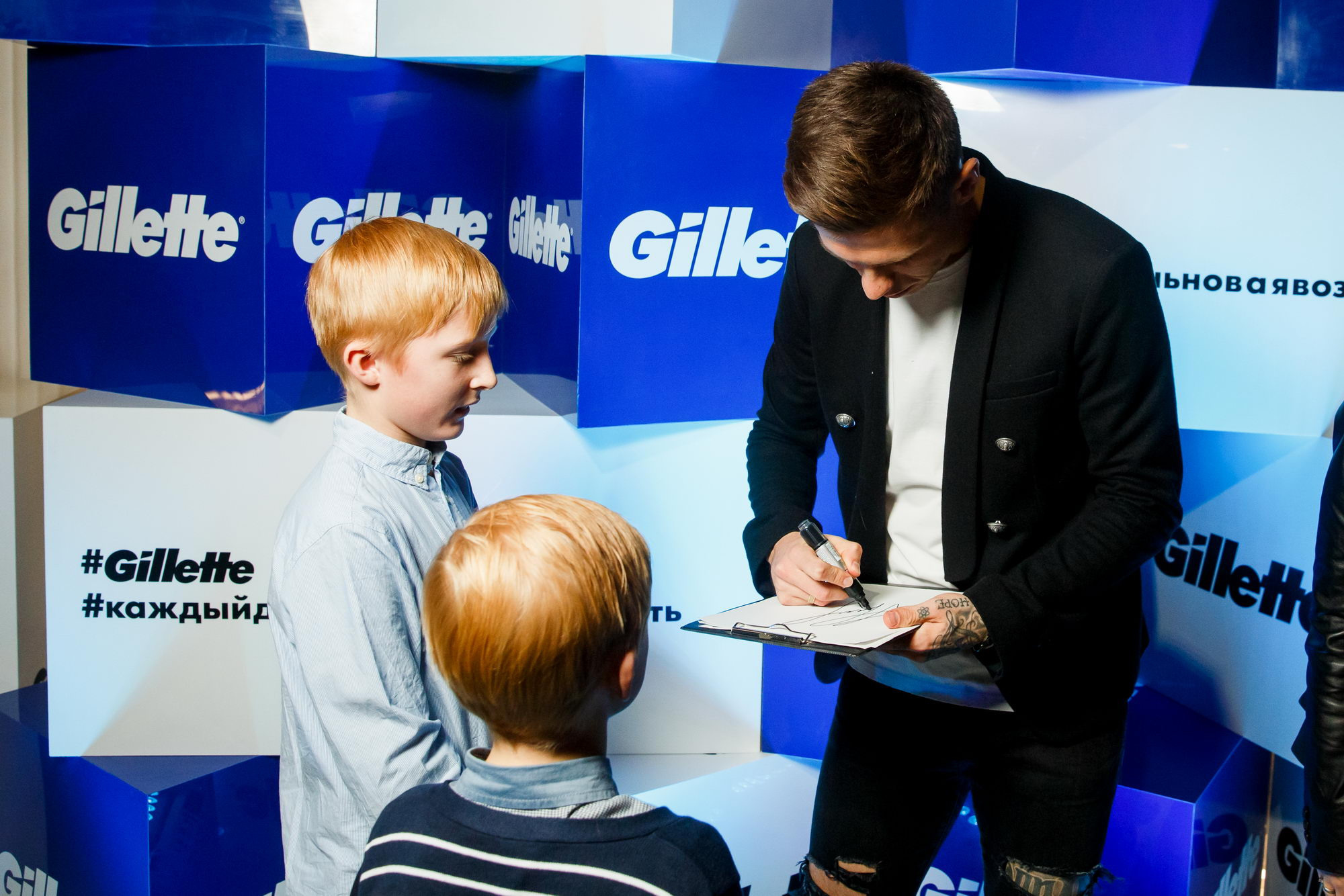 Федор Смолов лицо Gilette Россия. Фотограф Иван Недорез