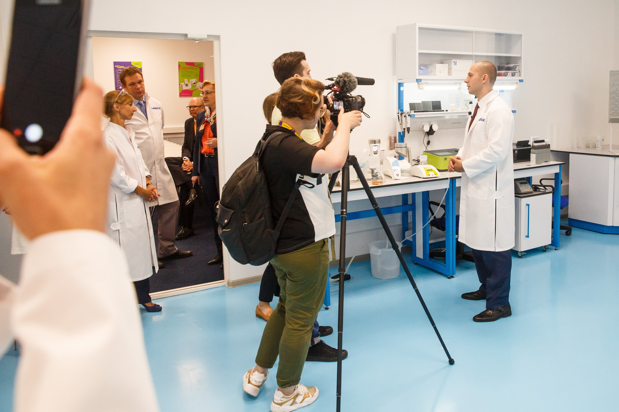 Открытие лаборатории MERCK в Технополисе. Фотограф Иван Недорез