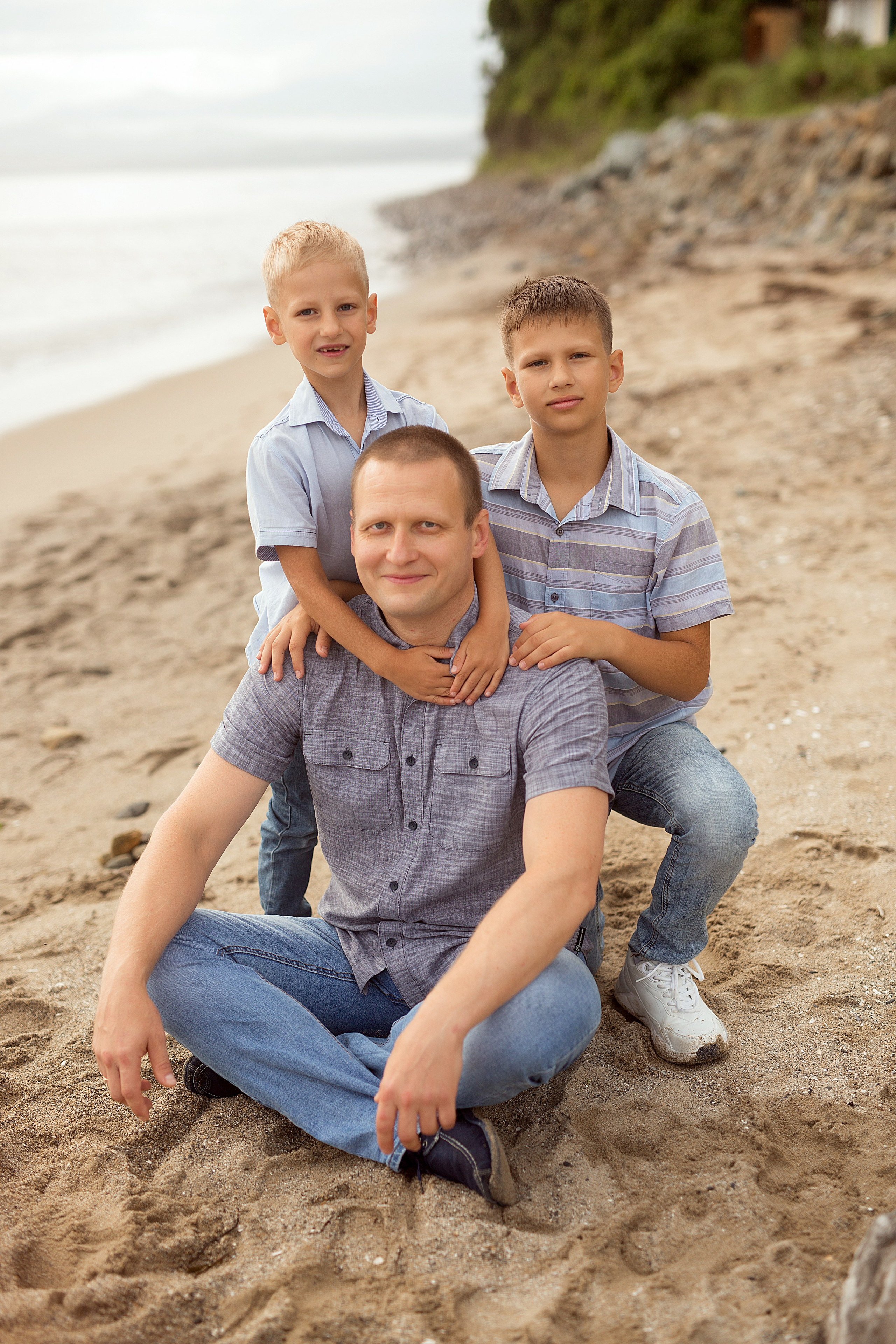 Семейная прогулка у моря. Людмила Далидович топовый семейный фотограф Находка/Владивосток