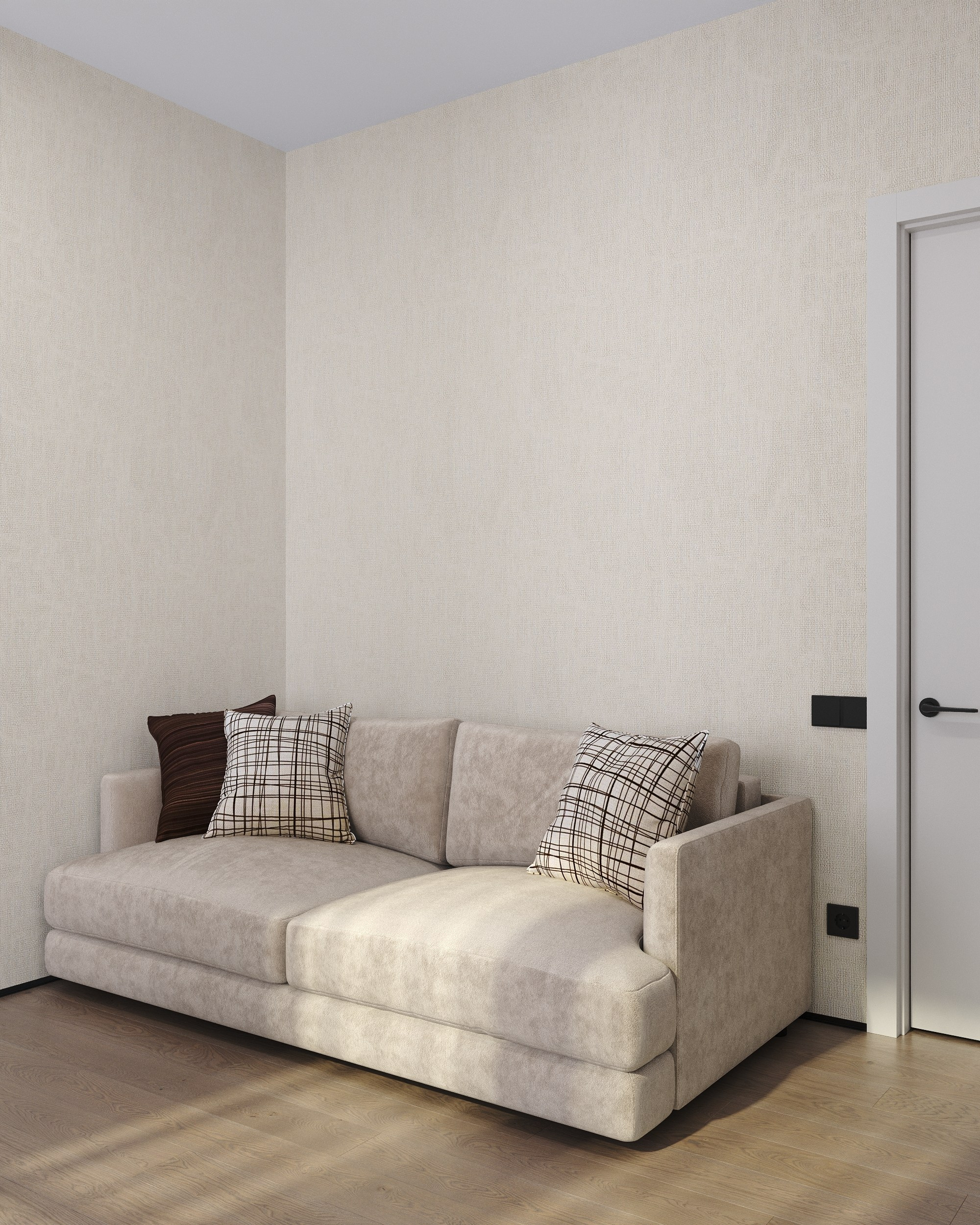 Serenity in Light & Beige. 3D Визуализация