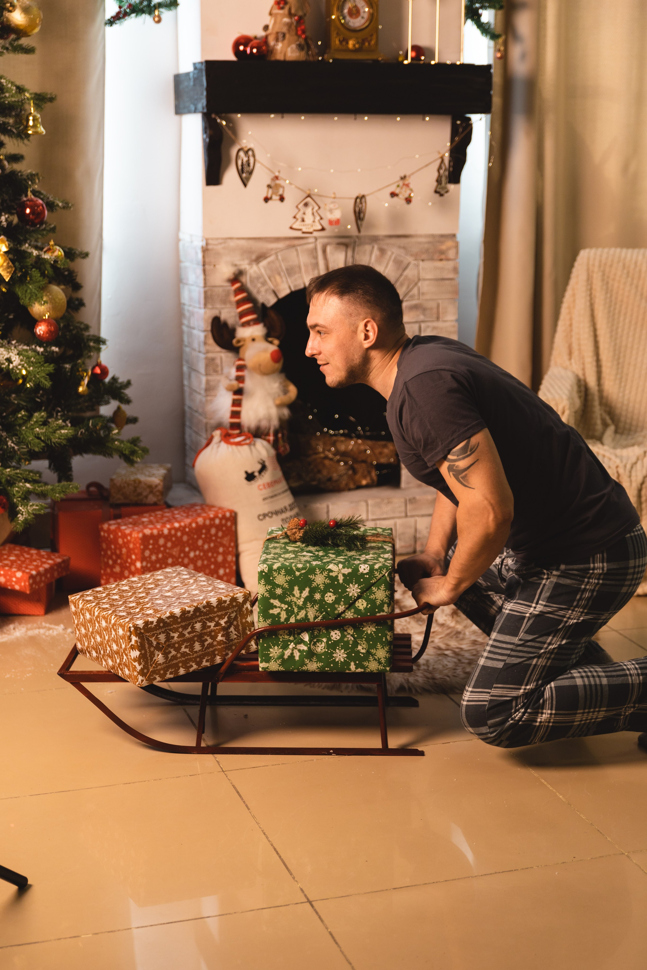 Оля, Дима и Дёма. Предновогодняя история. Фотограф во Владивостоке. Юрганова Анна