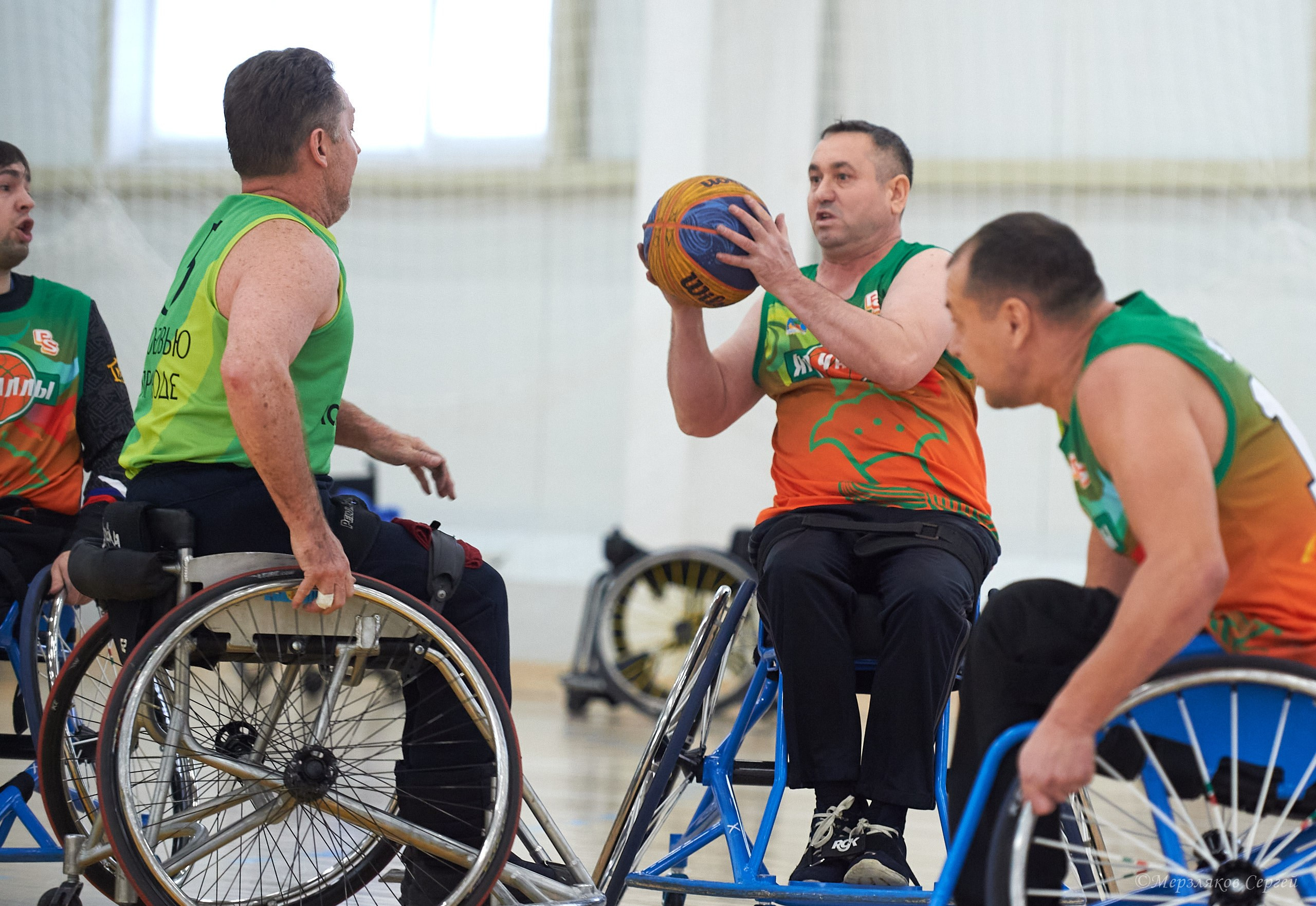 X традиционный Рождественский турнир по баскетболу на колясках. Ижевск. Спортивный репортажный фотограф в Ижевске Сергей Мерзляков