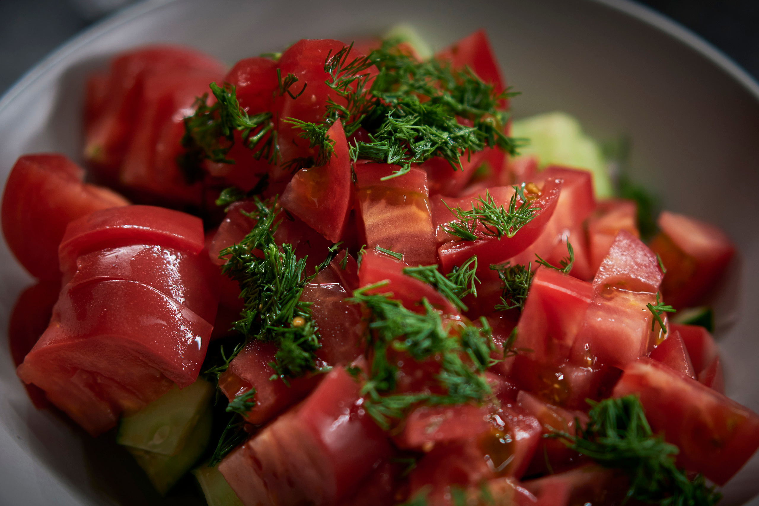 Салат из помидоров