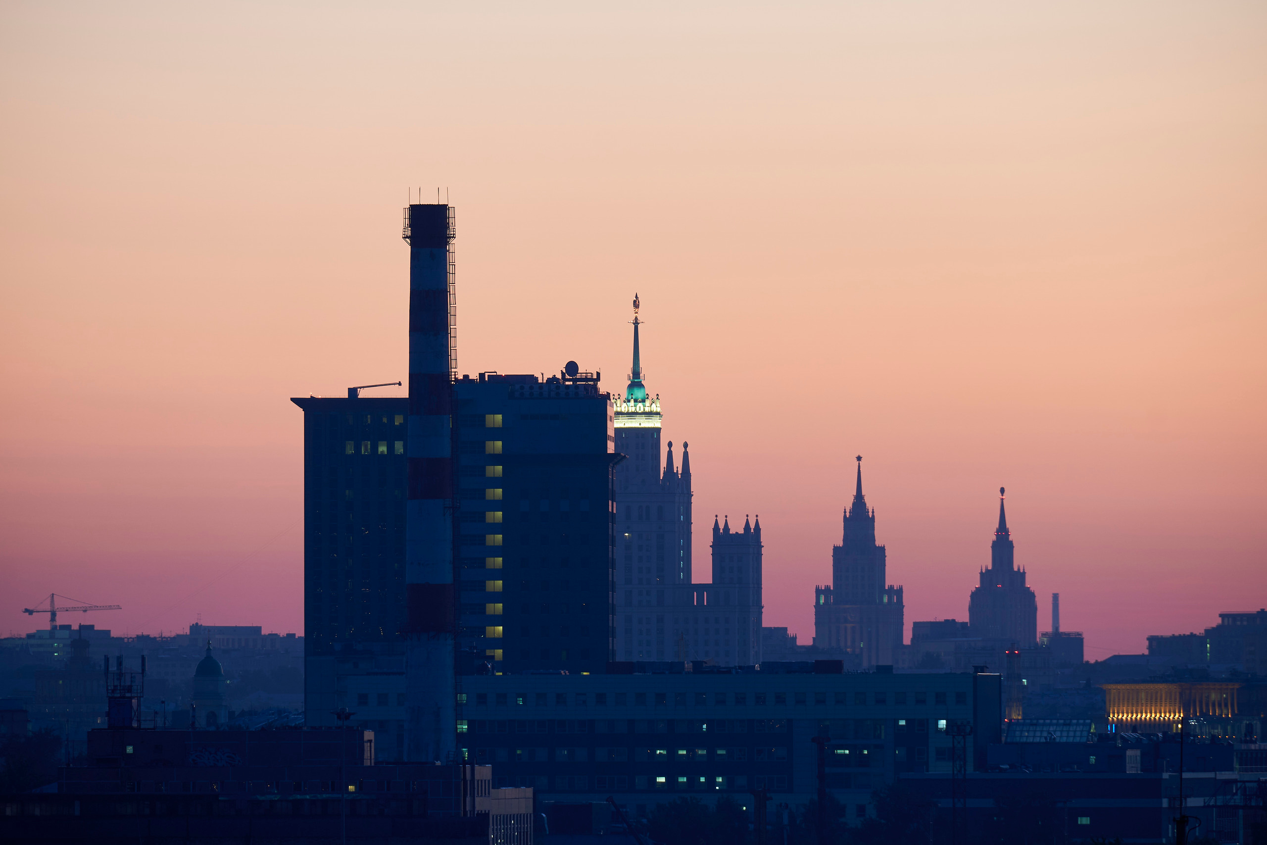 Москва на рассвете