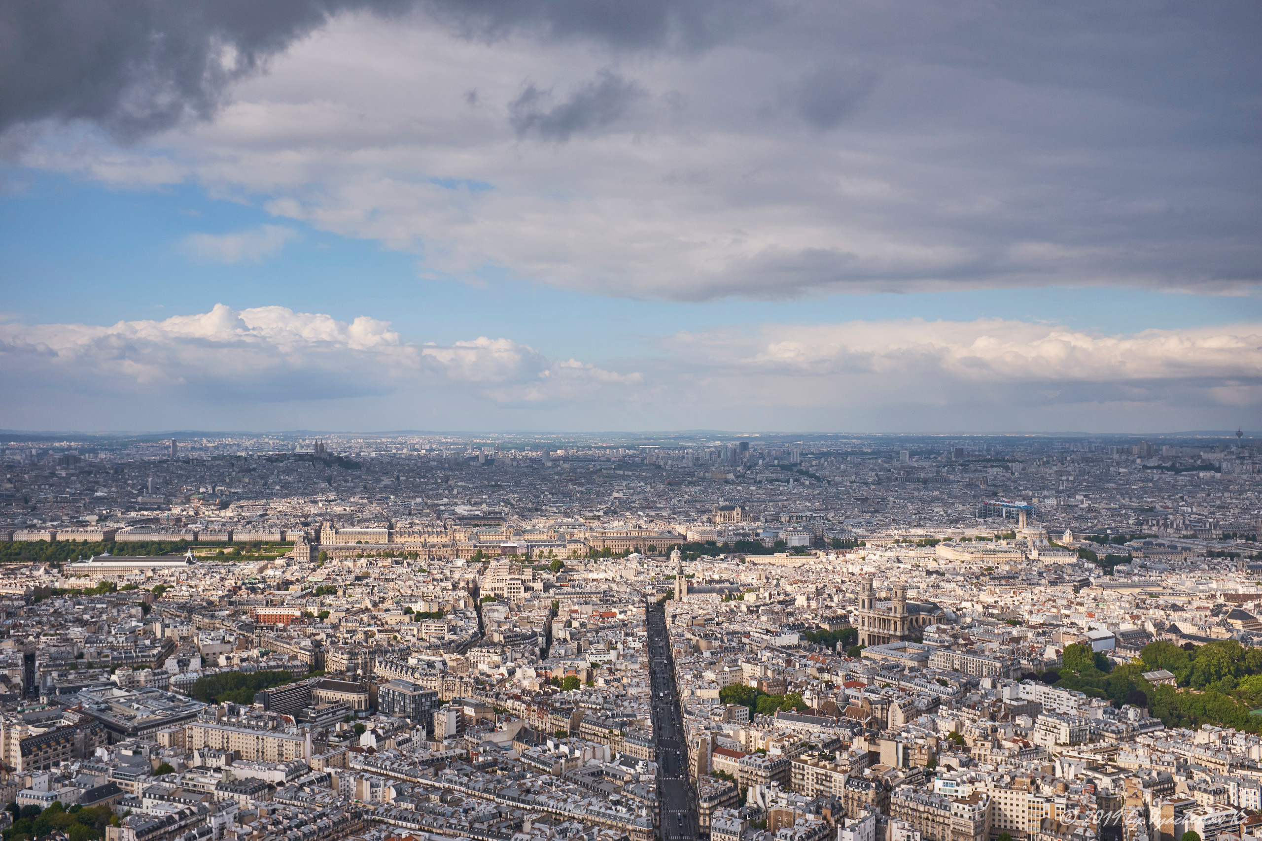 Париж, вид с башни Монпарнас