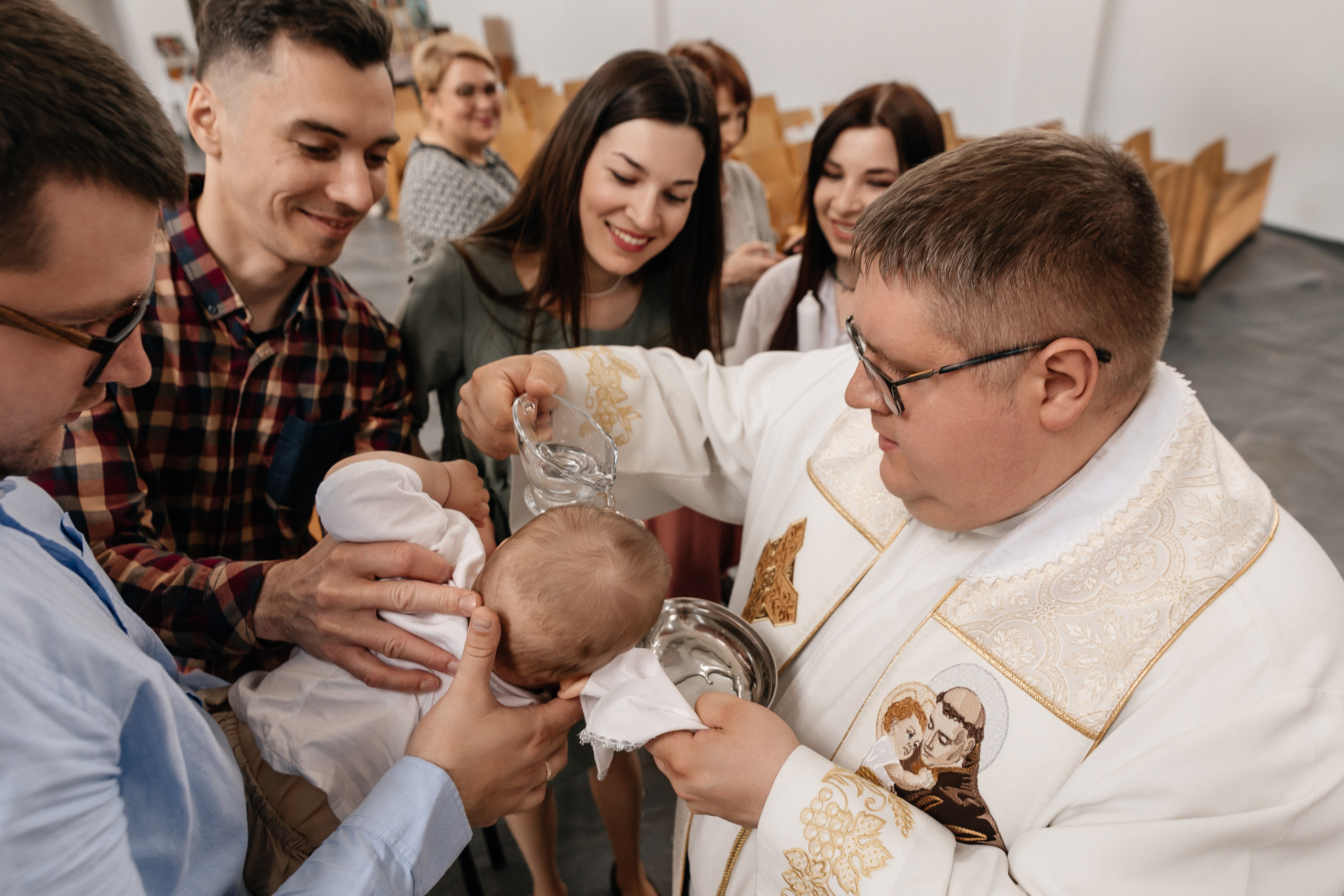 Крещение Назара. Семейный фотограф Минск Усова Ольга