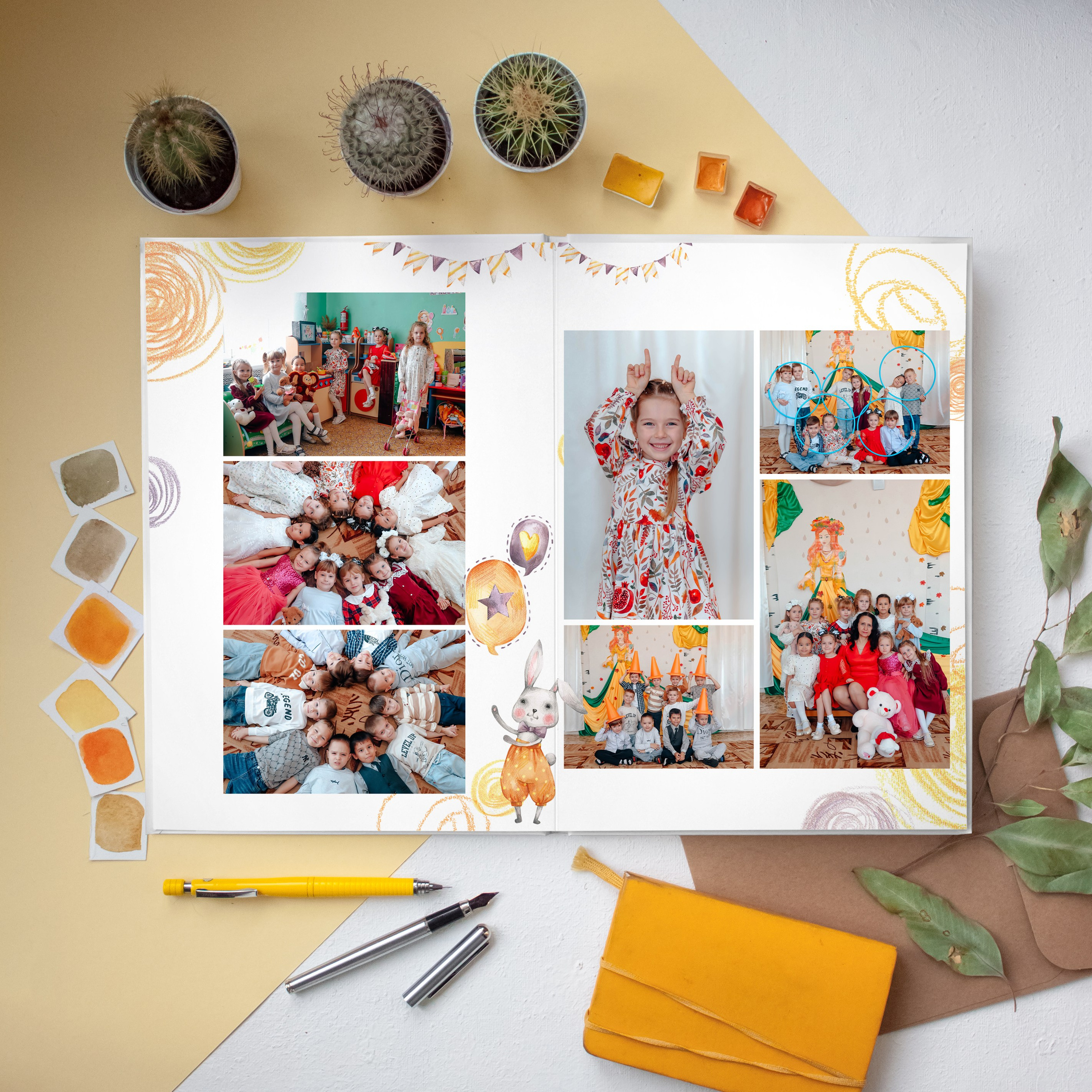 Зайчики. Дизайнер fotokniga_ast