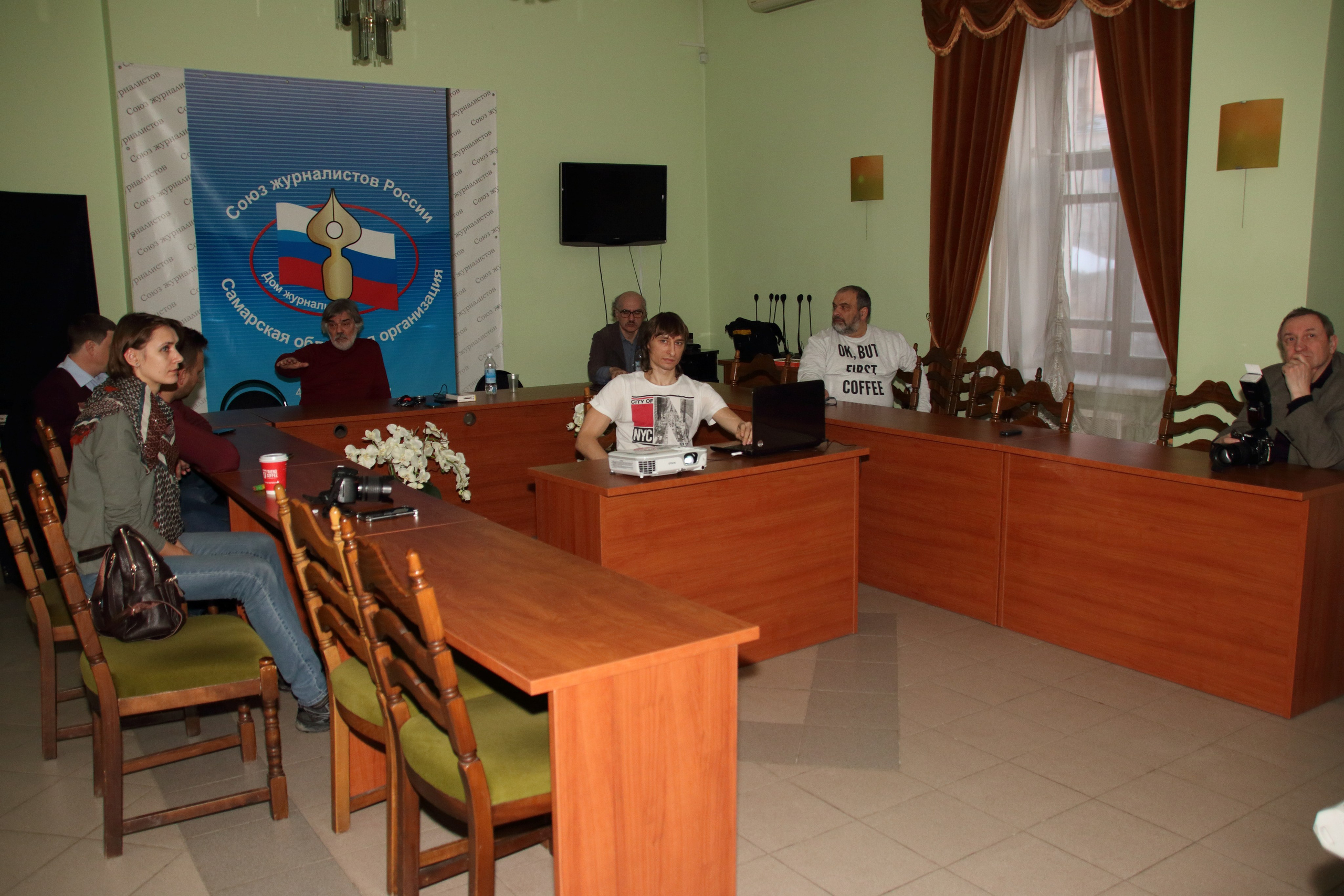 12.03.2018 Творческая встреча с В. Ю. Вяткиным. Фотообъединение Самарского областного отделения Союза журналистов России