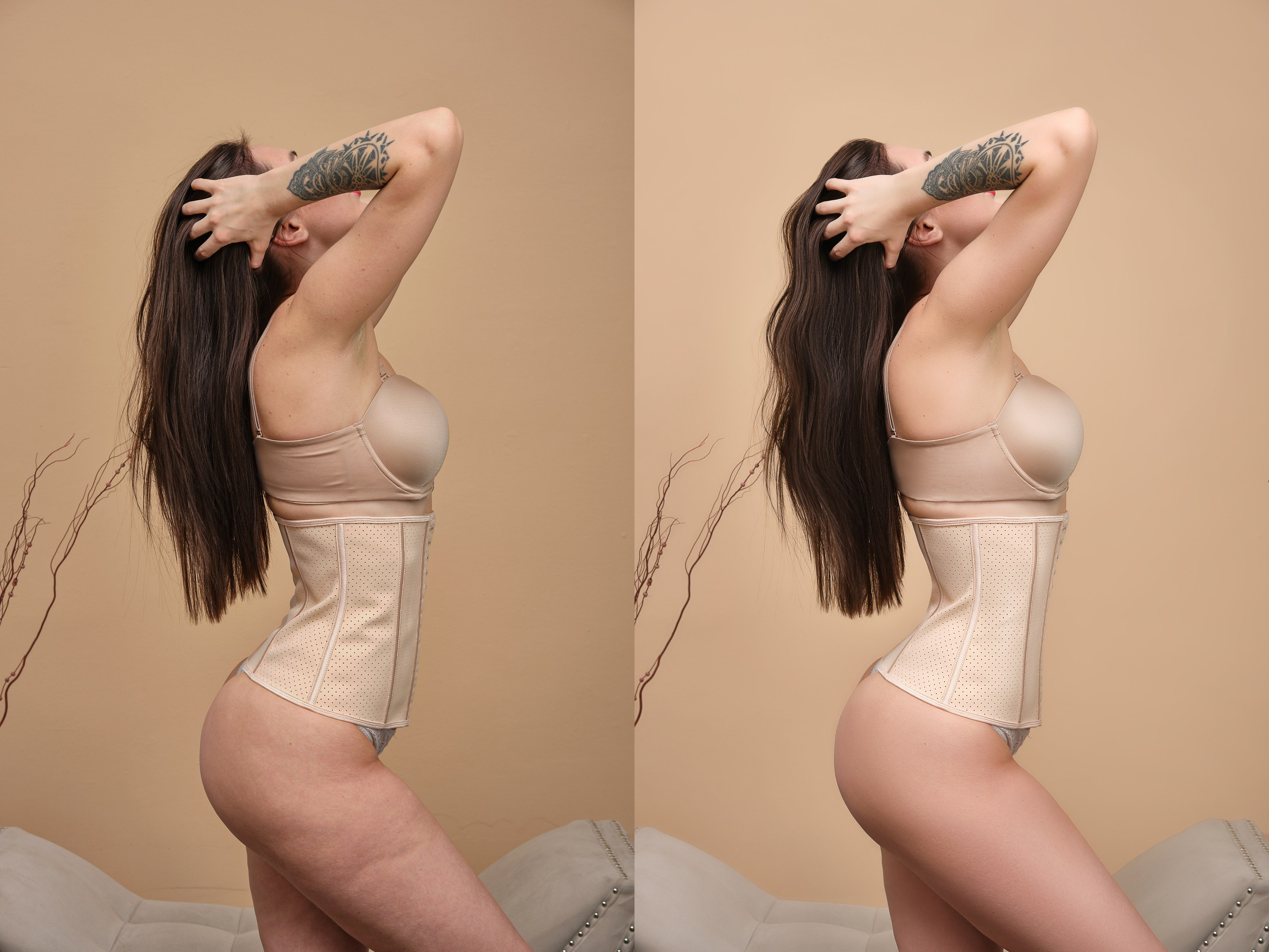 Деликатная обработка портретов для рекламы нижнего белья | Студия SVITHART