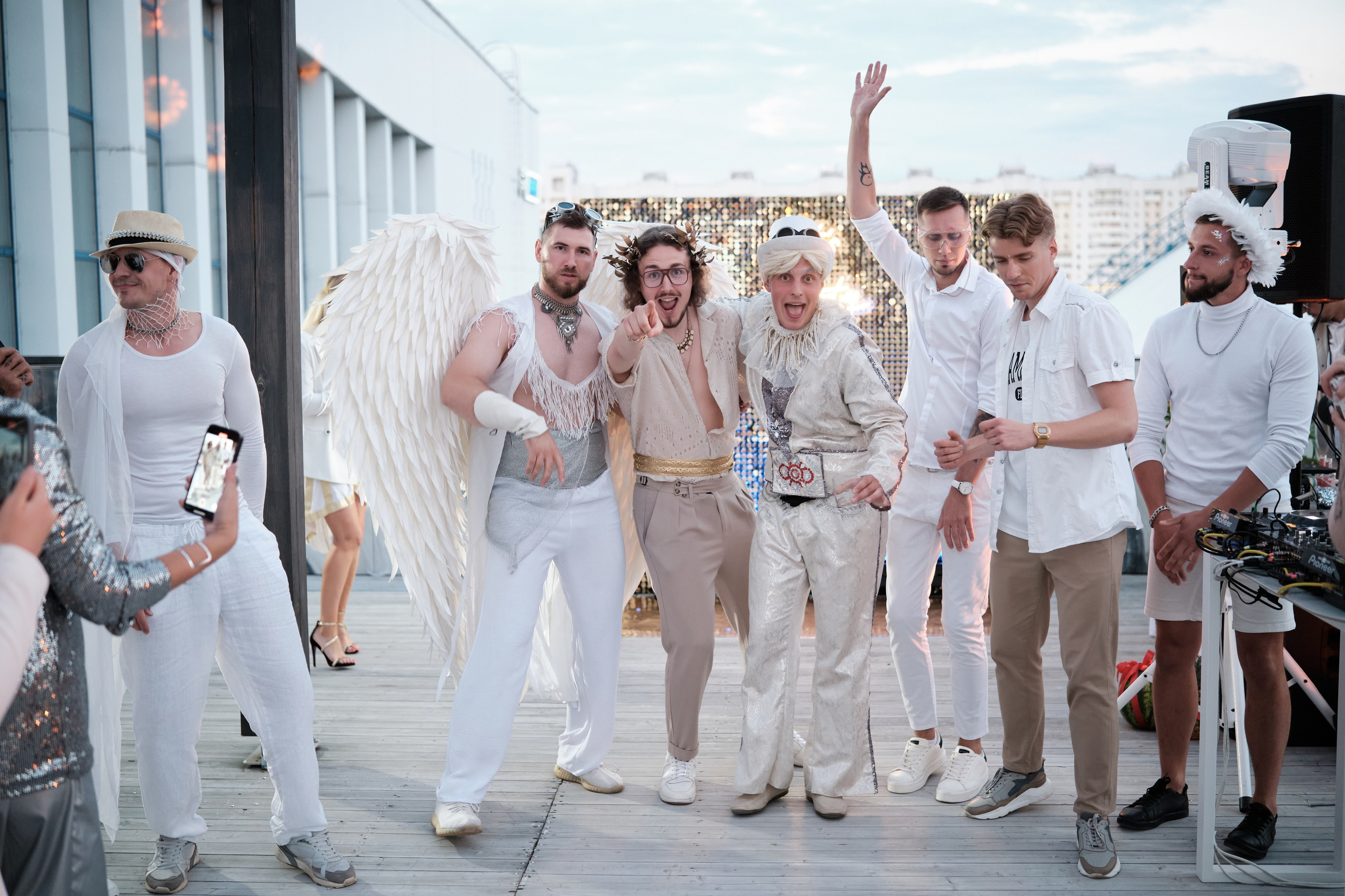 Burning Man на террасе White Point. Репортажный фотограф Дмитрий Литвинский. Минск, Беларусь, мир