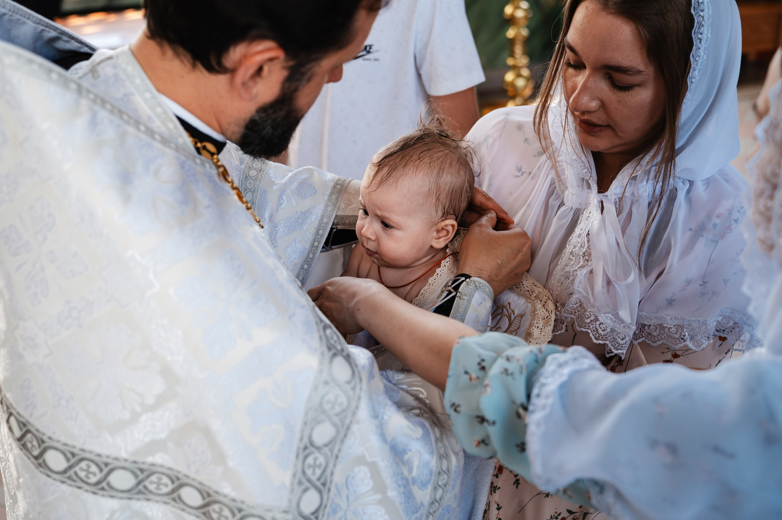 Таинство Крещения Дарьи (Храм Преполовения Пятидесятницы). Фотограф Ярута Оксана / Ростов-на-Дону