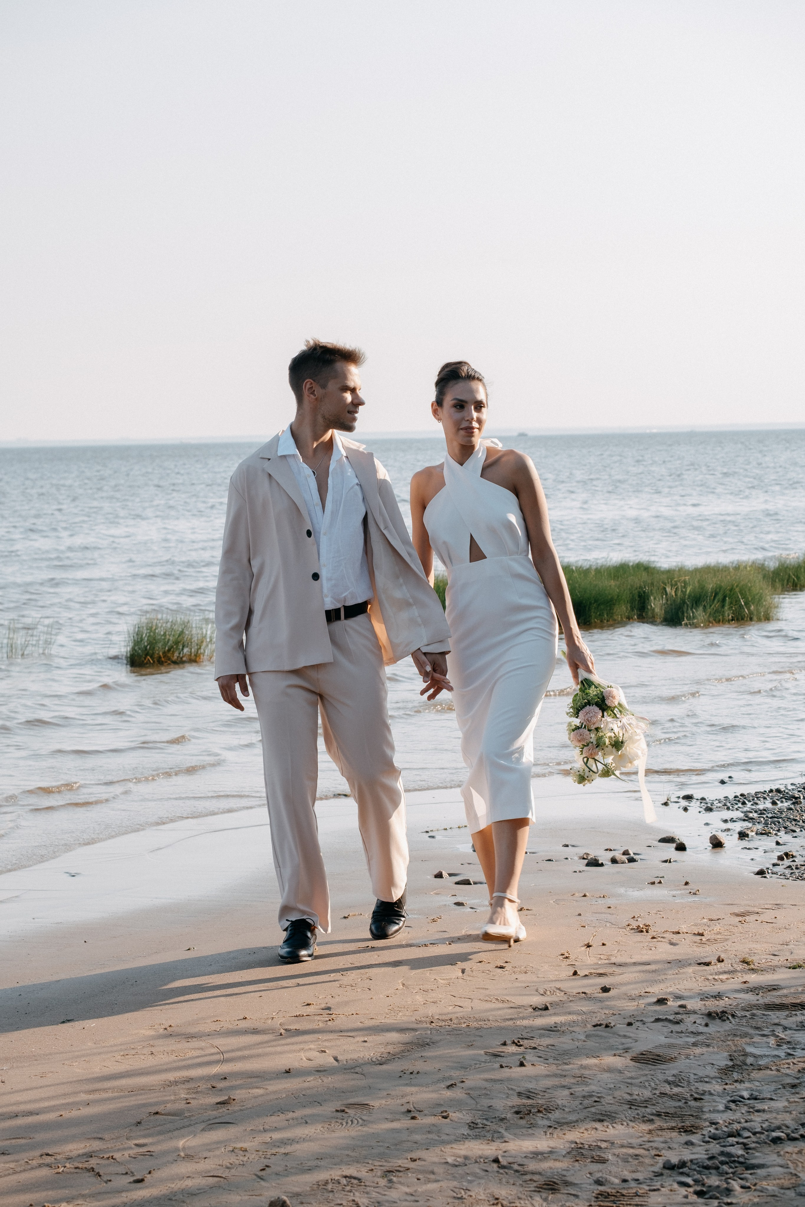СВАДЕБНАЯ ФОТОСЕССИЯ ВЫЕЗДНОЙ ЦЕРЕМОНИИ (ФИНСКИЙ ЗАЛИВ). Профессиональный фотограф, Санкт-Петербург — Виктория Богомолова