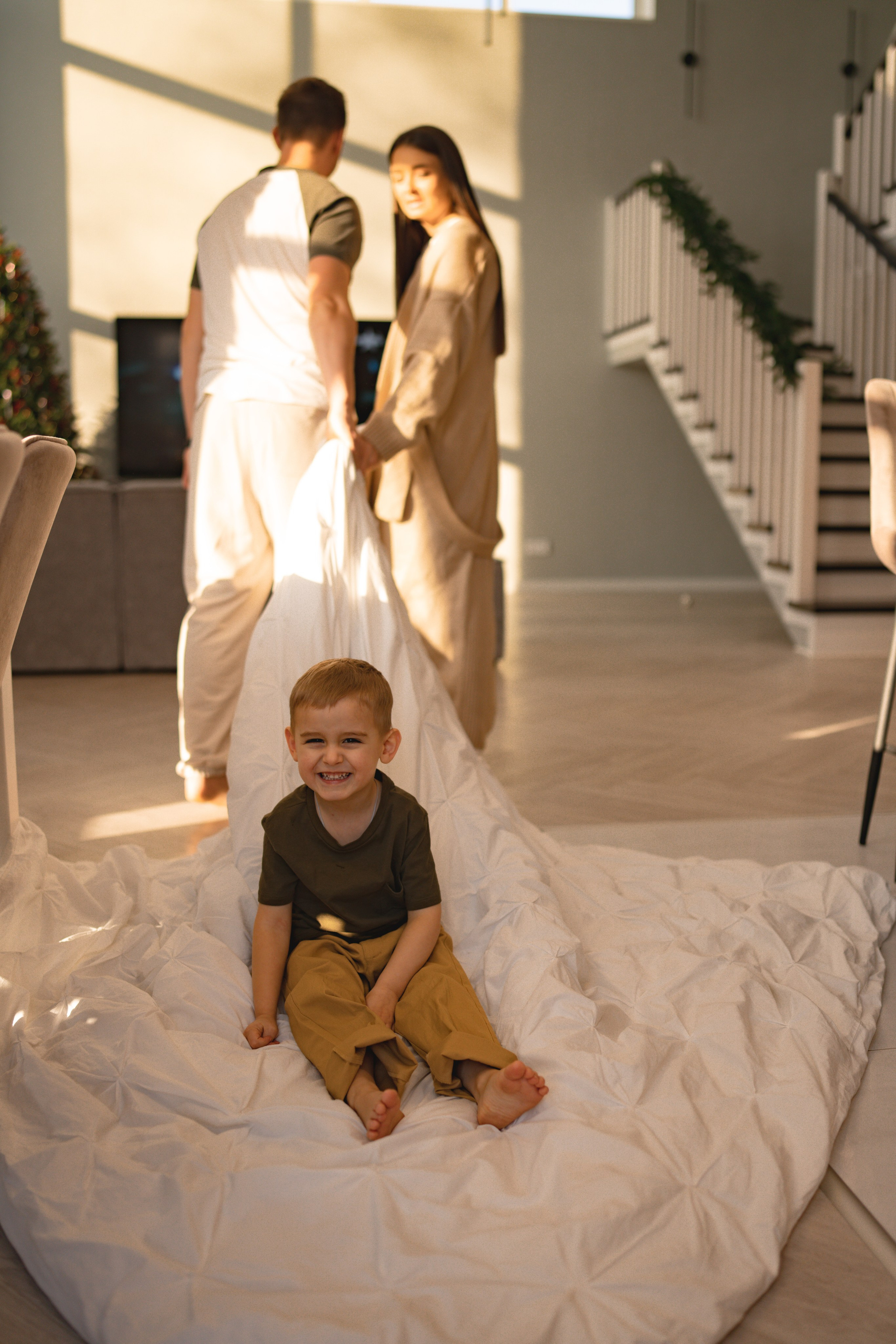 Домашняя съемка семьи Ксении и Алексея. Семейный и портретный фотограф в Санкт-Петербурге Татьяна Гримоть