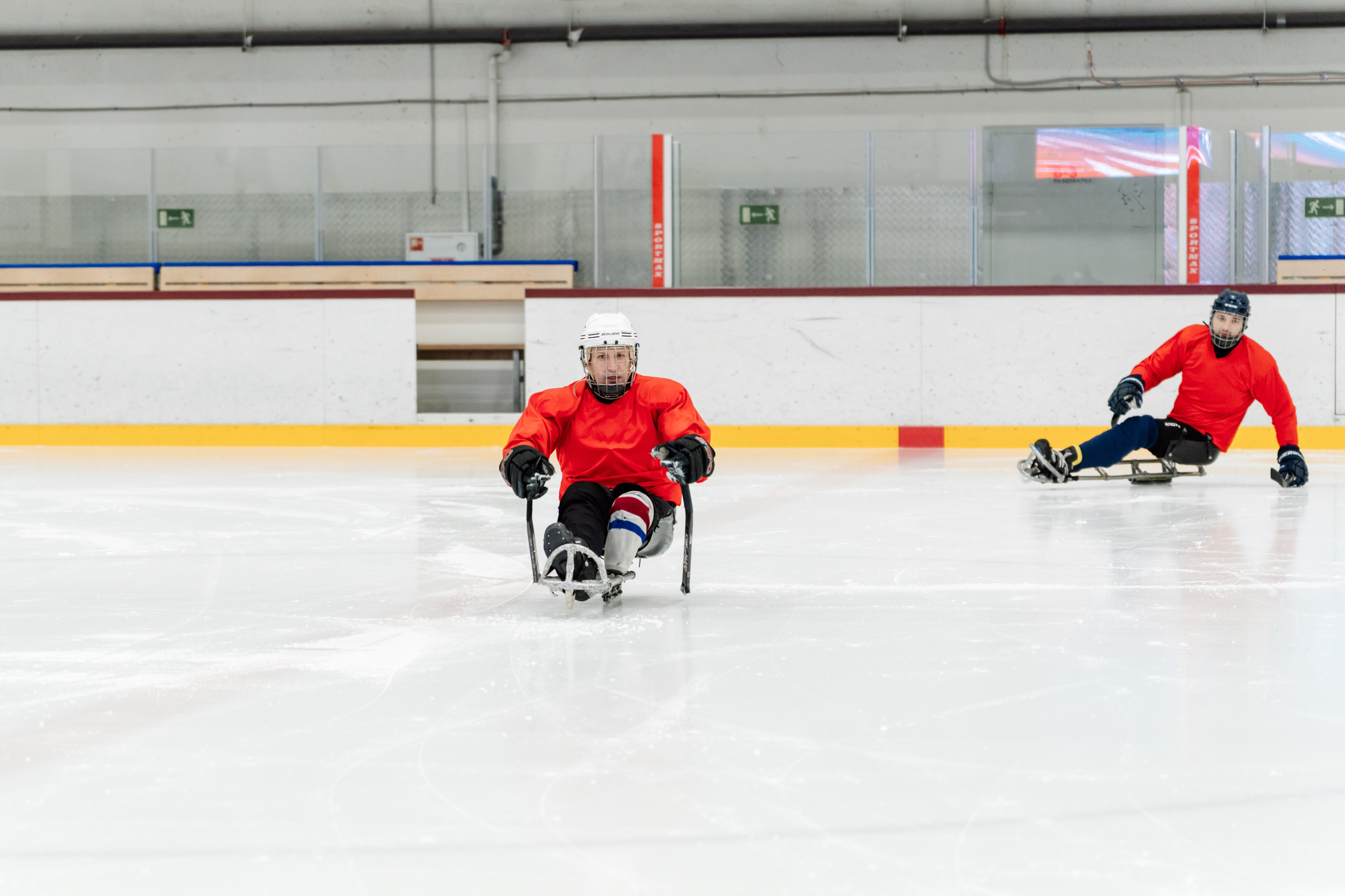 Игра в следж хоккей приуроченная 23.02.26 в арене Сталкер