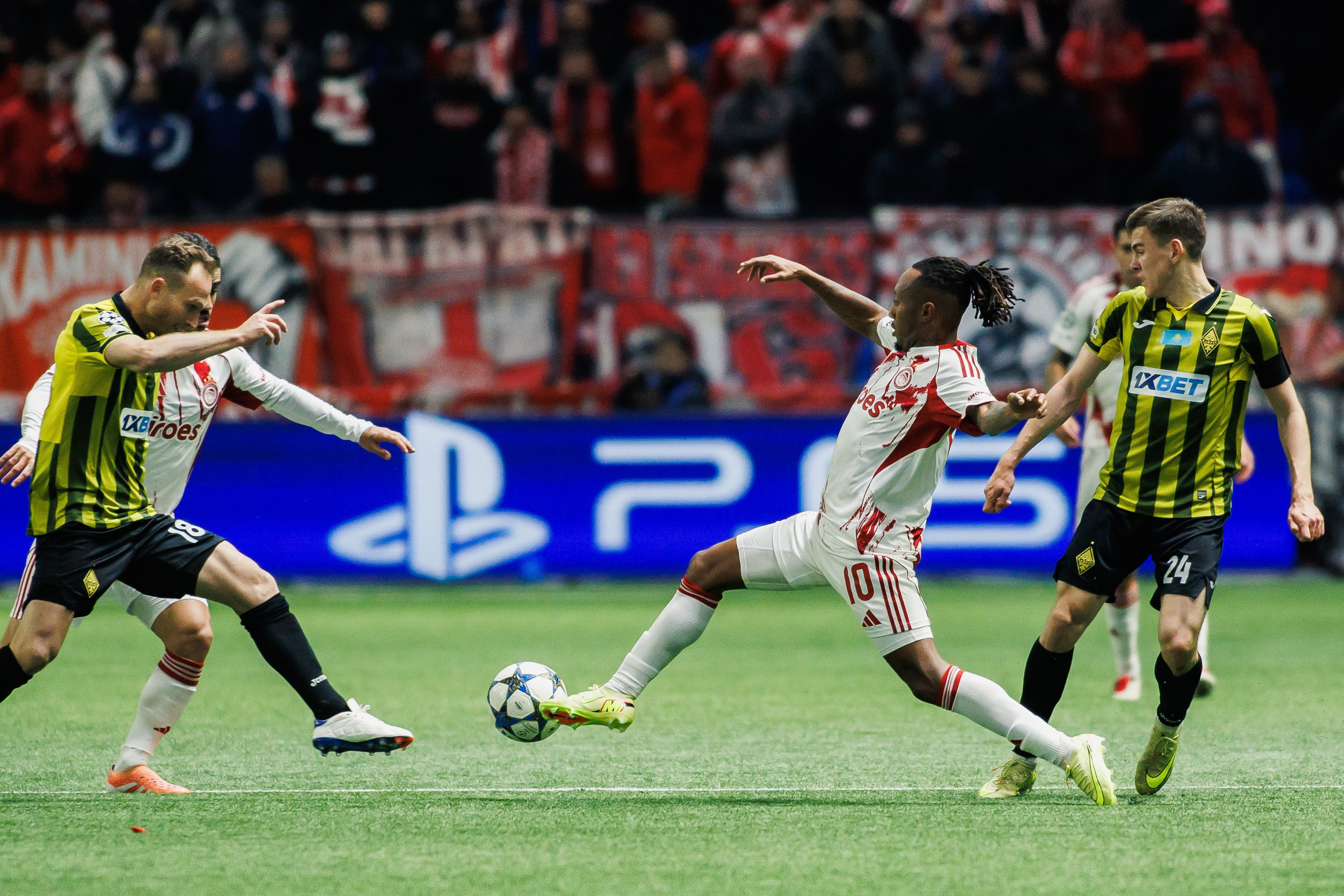 UEFA Champions League 25/26 Kairat — Olympiacos. Photographer Danil Aykin