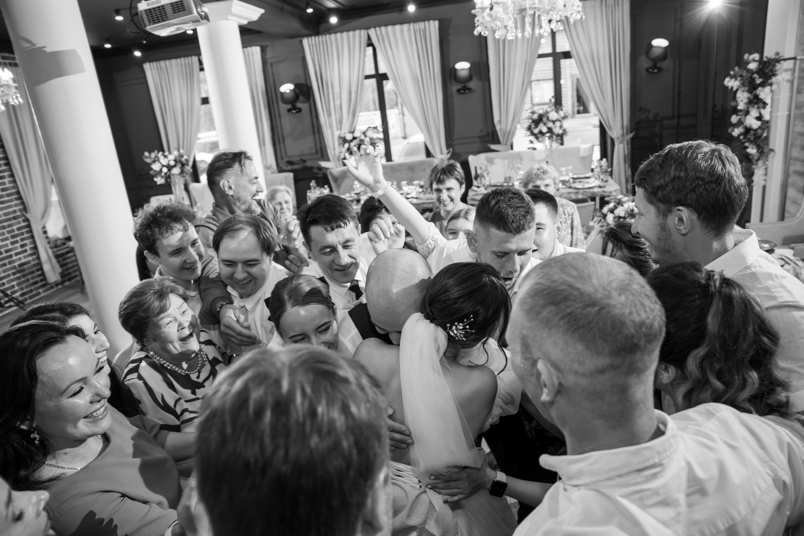 Полина и Дмитрий, загородный клуб «Барин», ЗАГС в г. Пушкино. Свадебный и репортажный фотограф (Москва, Королев и другие)