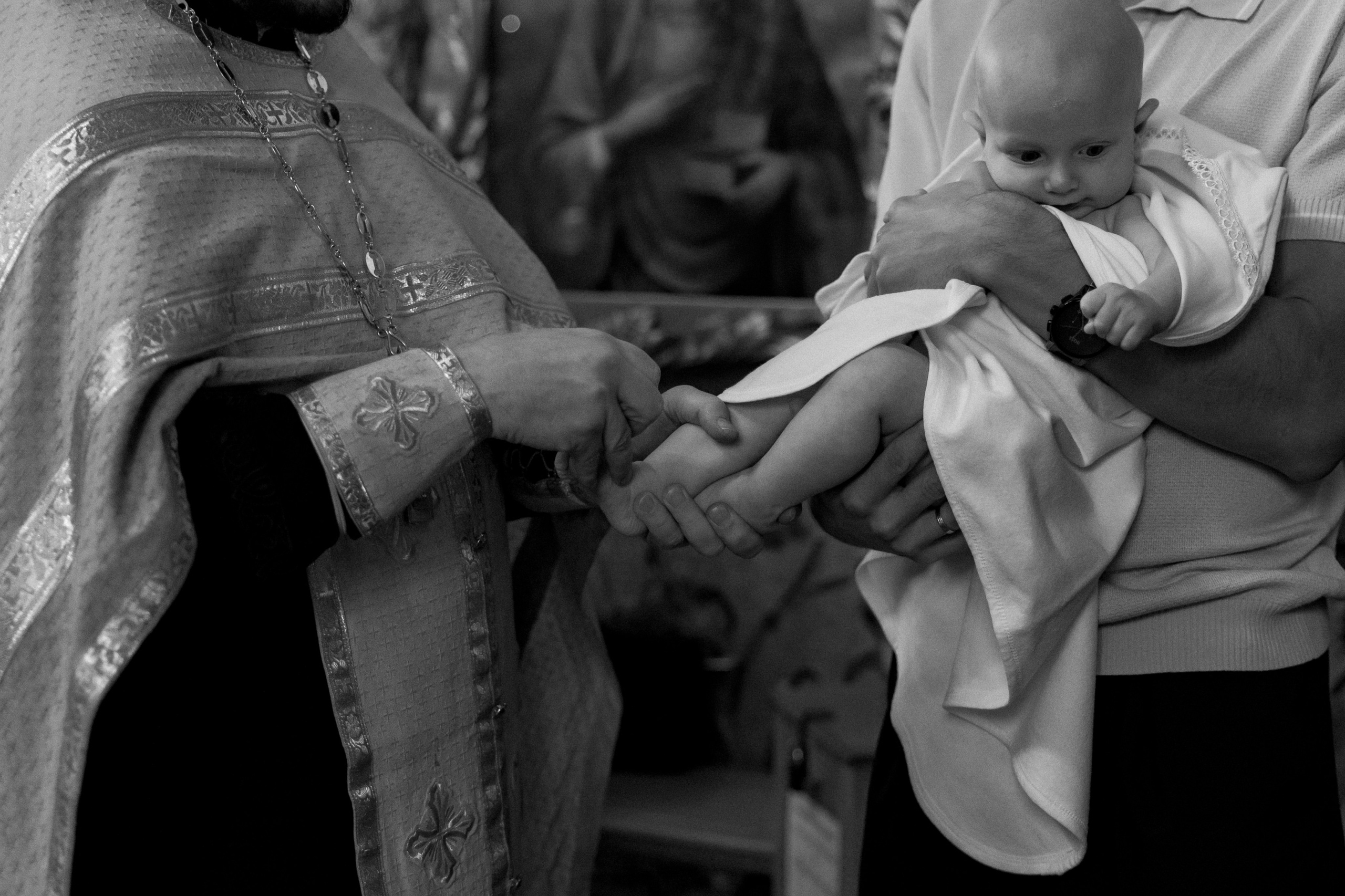 Крещение Ивана в часовне Серафима Саровского