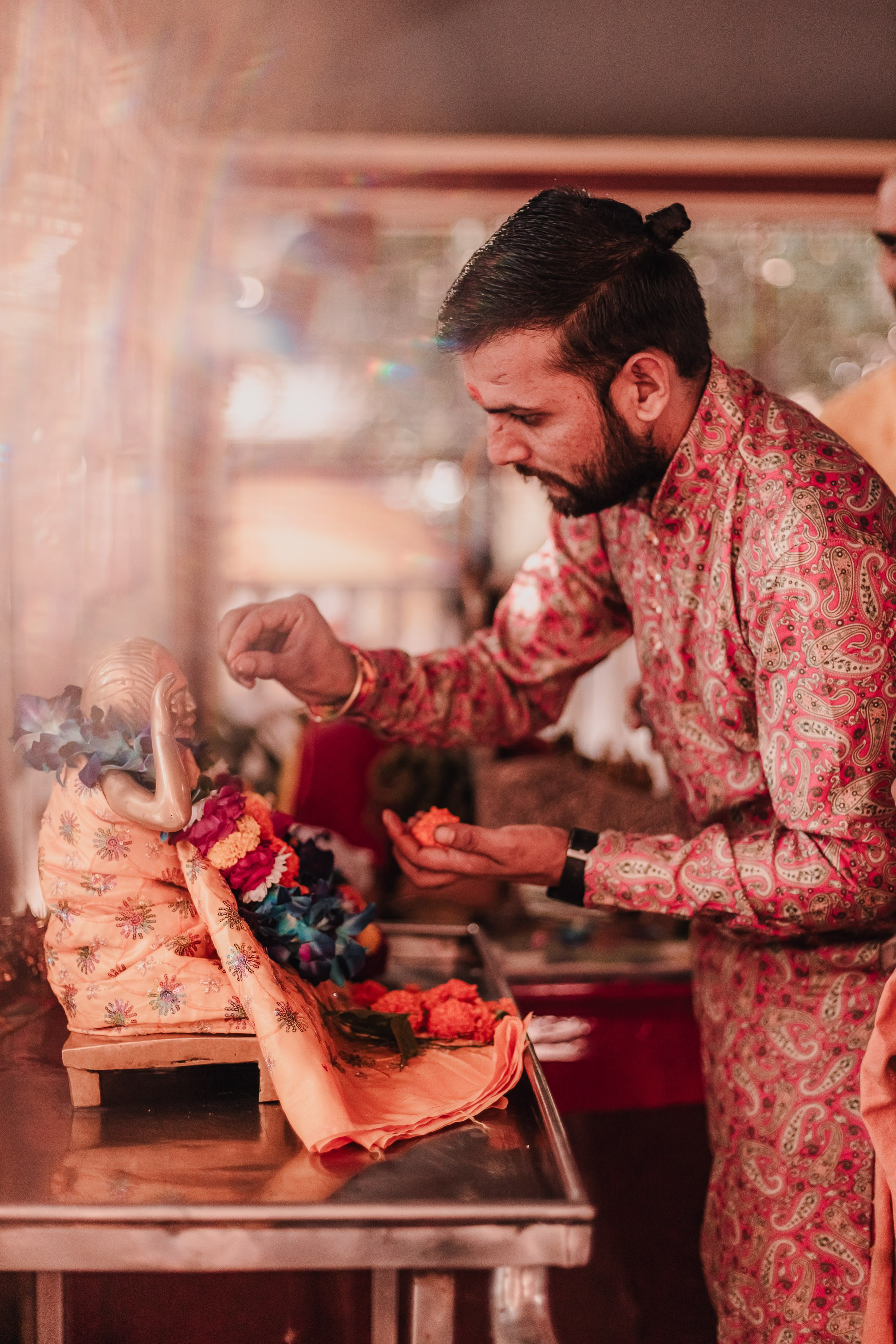 Lakshmi pooja in India. Mariam Bagdasaryan