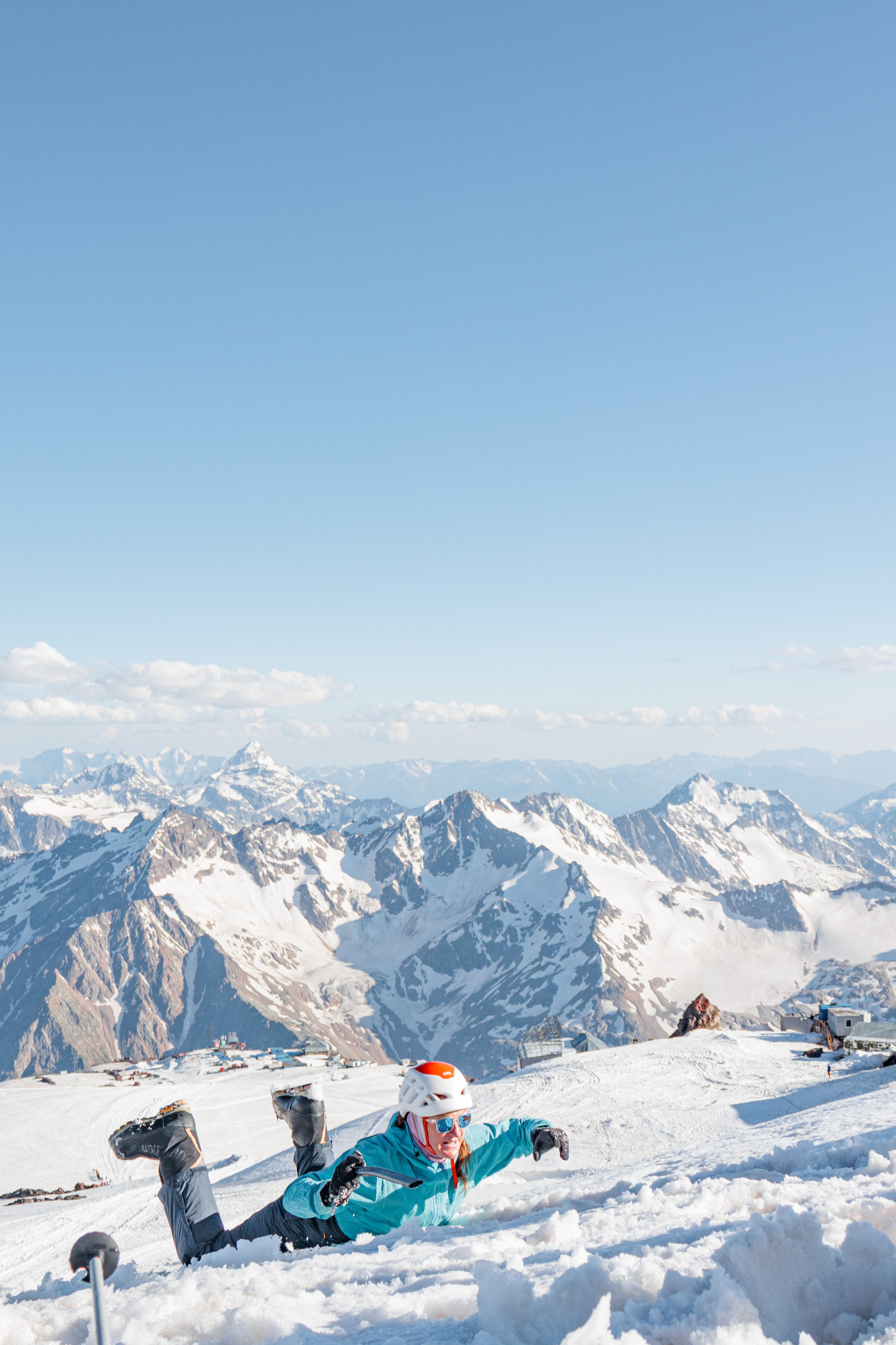 Снежно-ледовые занятия. Фотограф на трекинг и восхождение Эльбрус, Приэльбрусье. Елизавета Бобок