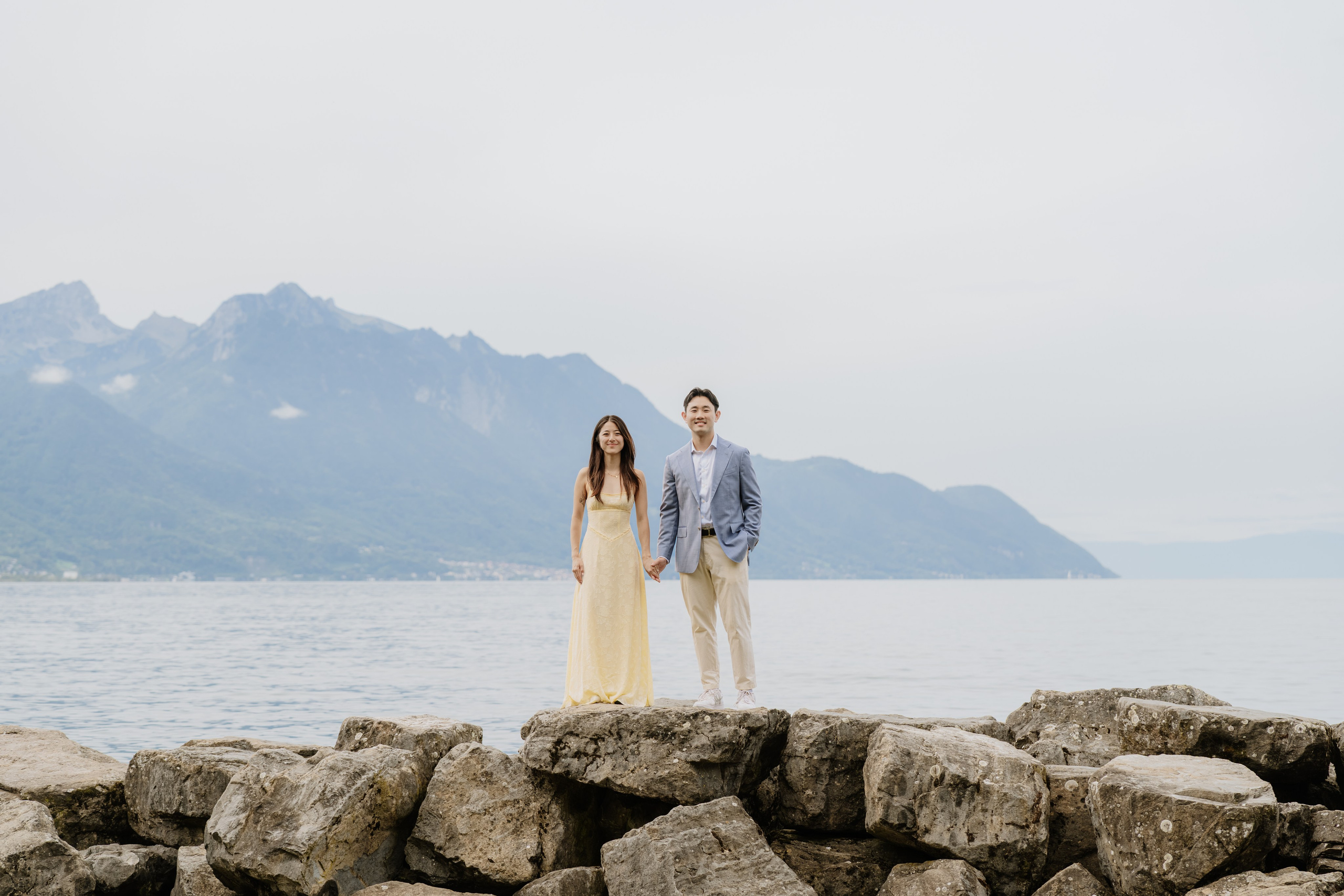Kristi & Andy | Proposal Montreux. Professional Wedding Photographer Geneva & Romande Switzerland | Tanya Creator