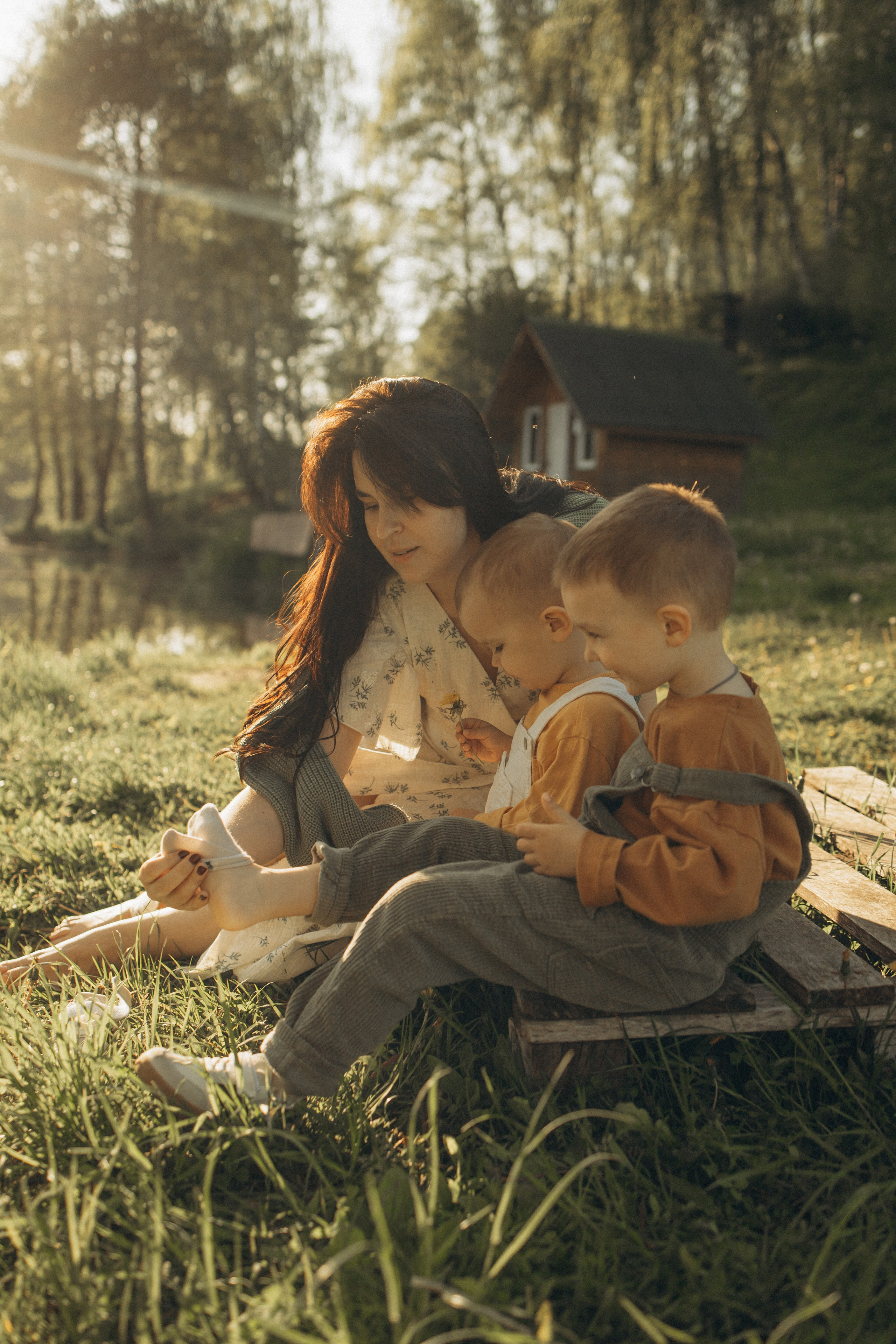 Семейный выходной на озере. Семейный фотограф в Москве Валерия Карпова