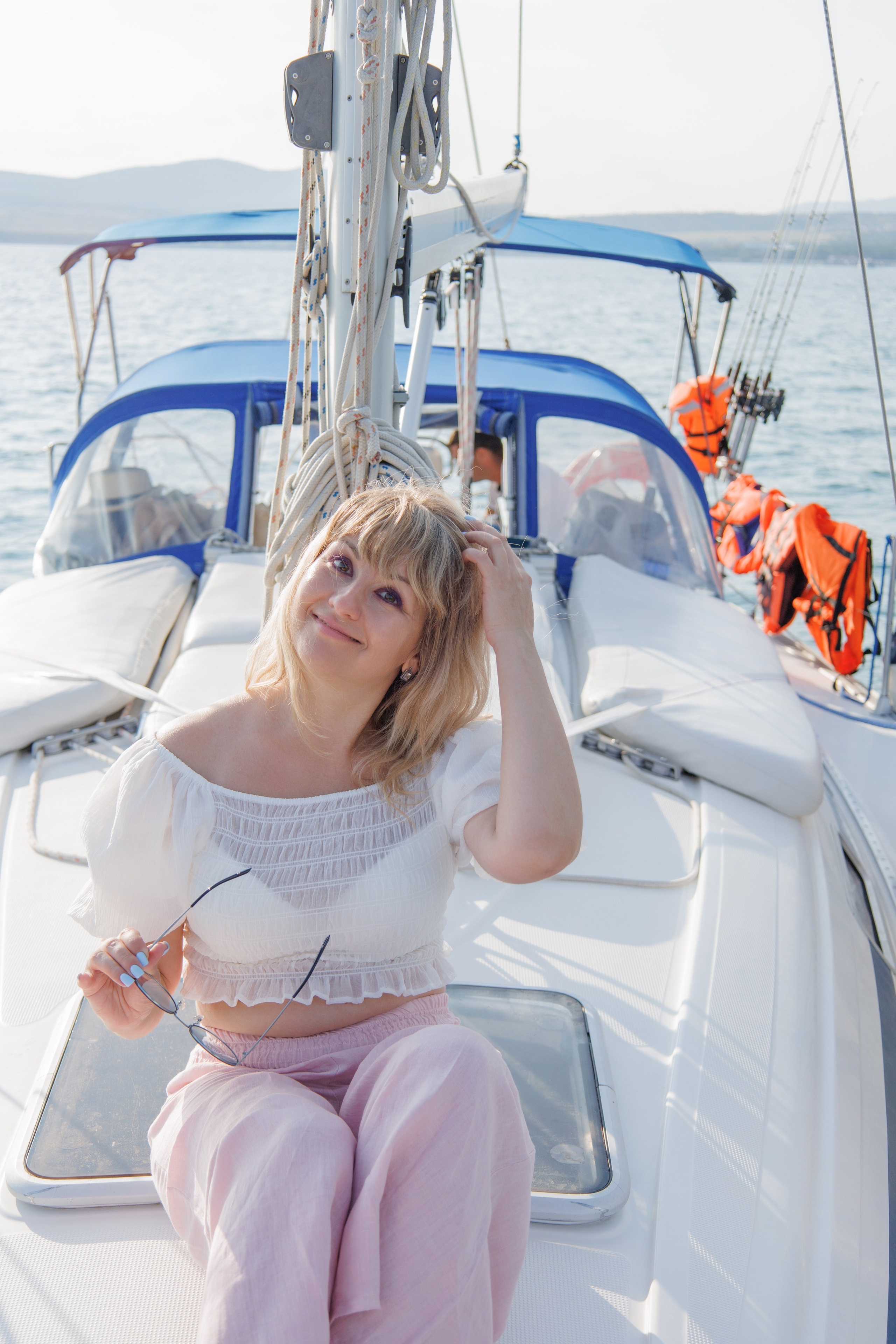 Лавстори на яхте. Семейный и портретный фотограф в Геленджике Любовь Бодрова