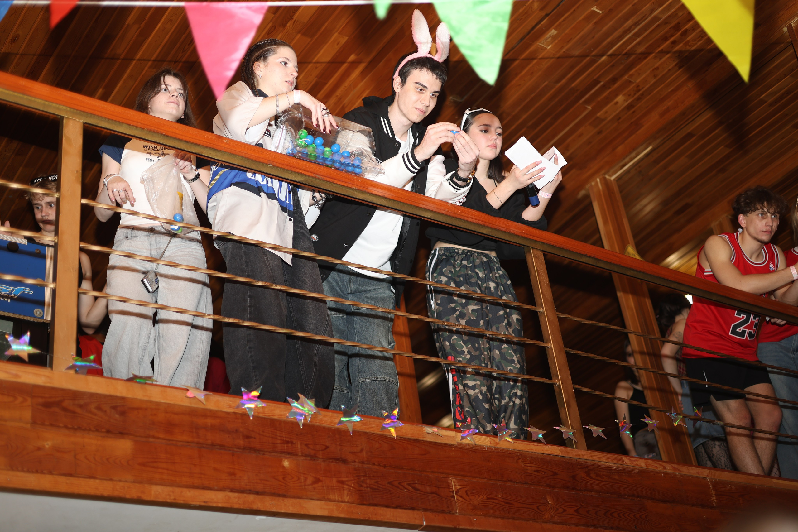 Student american-style party. Mintonov's Film Studio