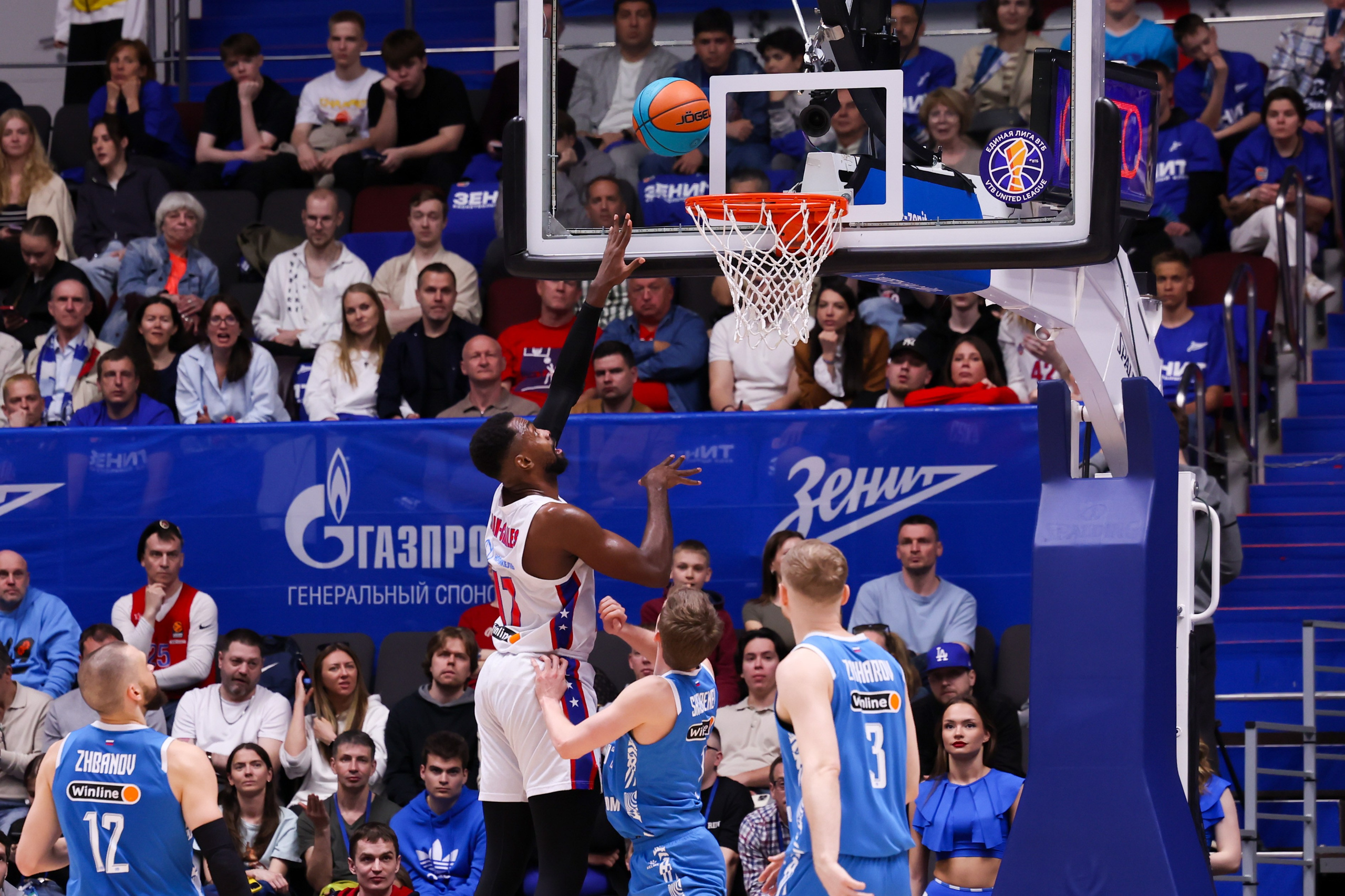 БК «Зенит» — БК «ЦСКА» финал ЕЛ ВТБ 1 игра 27.05.2025. Спортивный и репортажный фотограф Антон Тереханов
