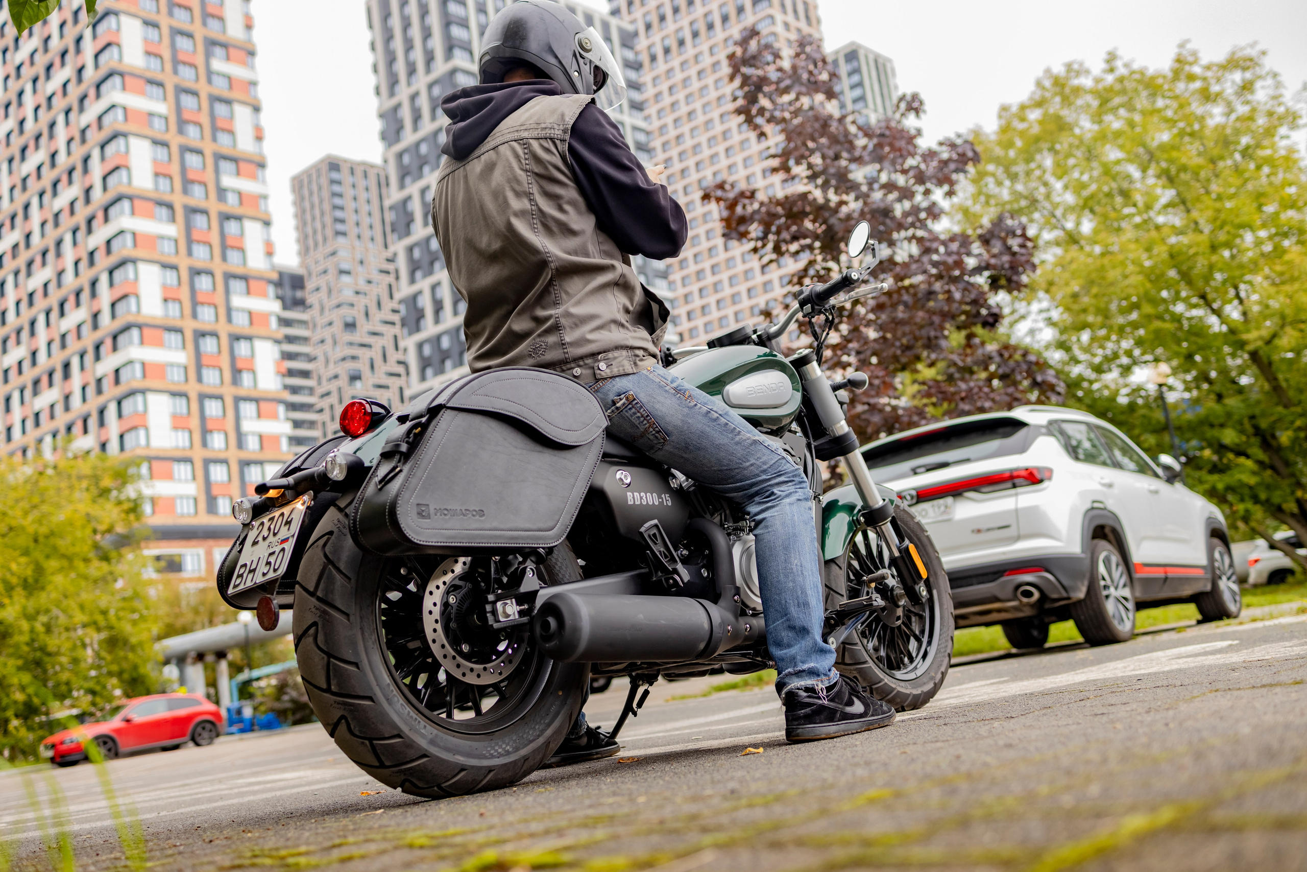 Съемка для журнала мотоцикл Benda Chinchilla. Репортажный, семейный и студийный фотограф в Москве Демин Алексей