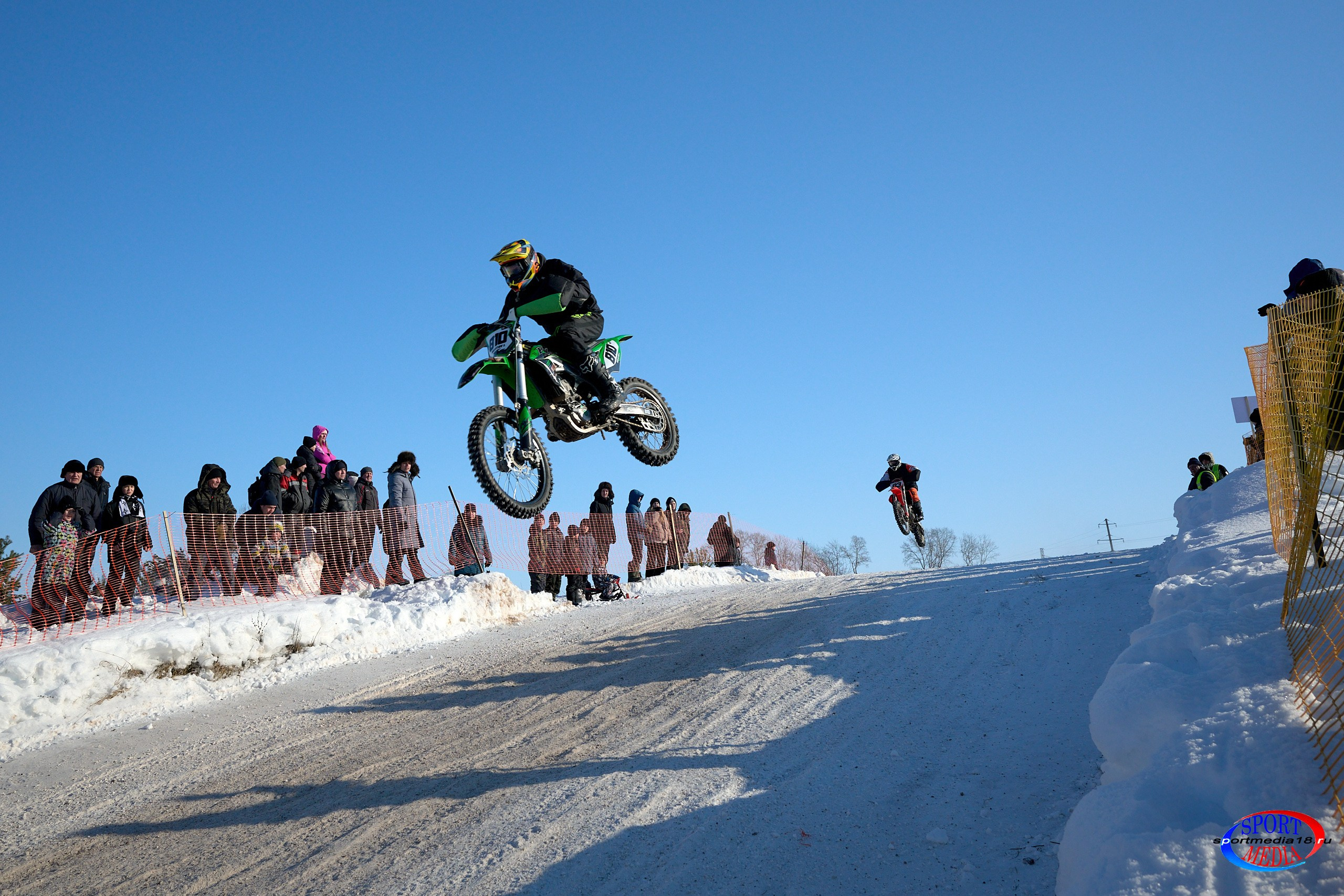 3 этап Кубка Удмуртской Республики по мотокроссу. Воткинск 23.02.2025. Спортивный репортажный фотограф в Ижевске Сергей Мерзляков