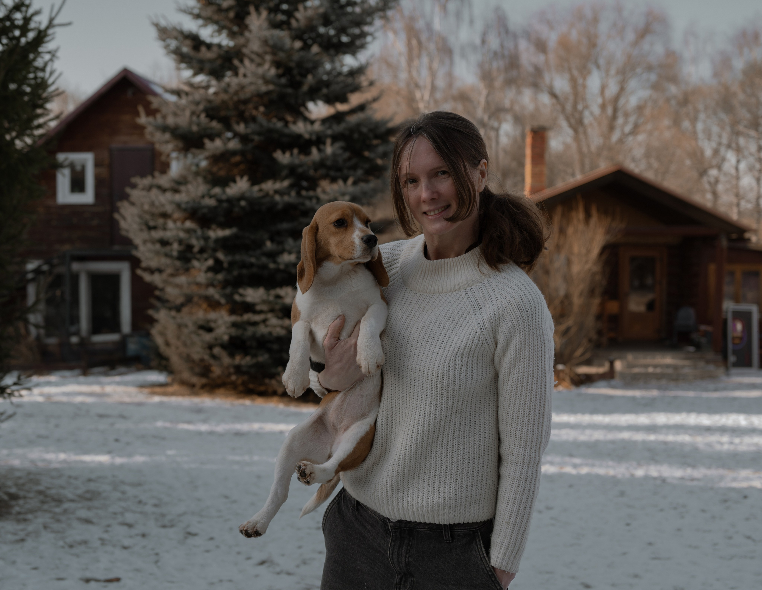 Маша, бигль Вера и её ферма. Семейный фотограф в Москве Алёна Чача