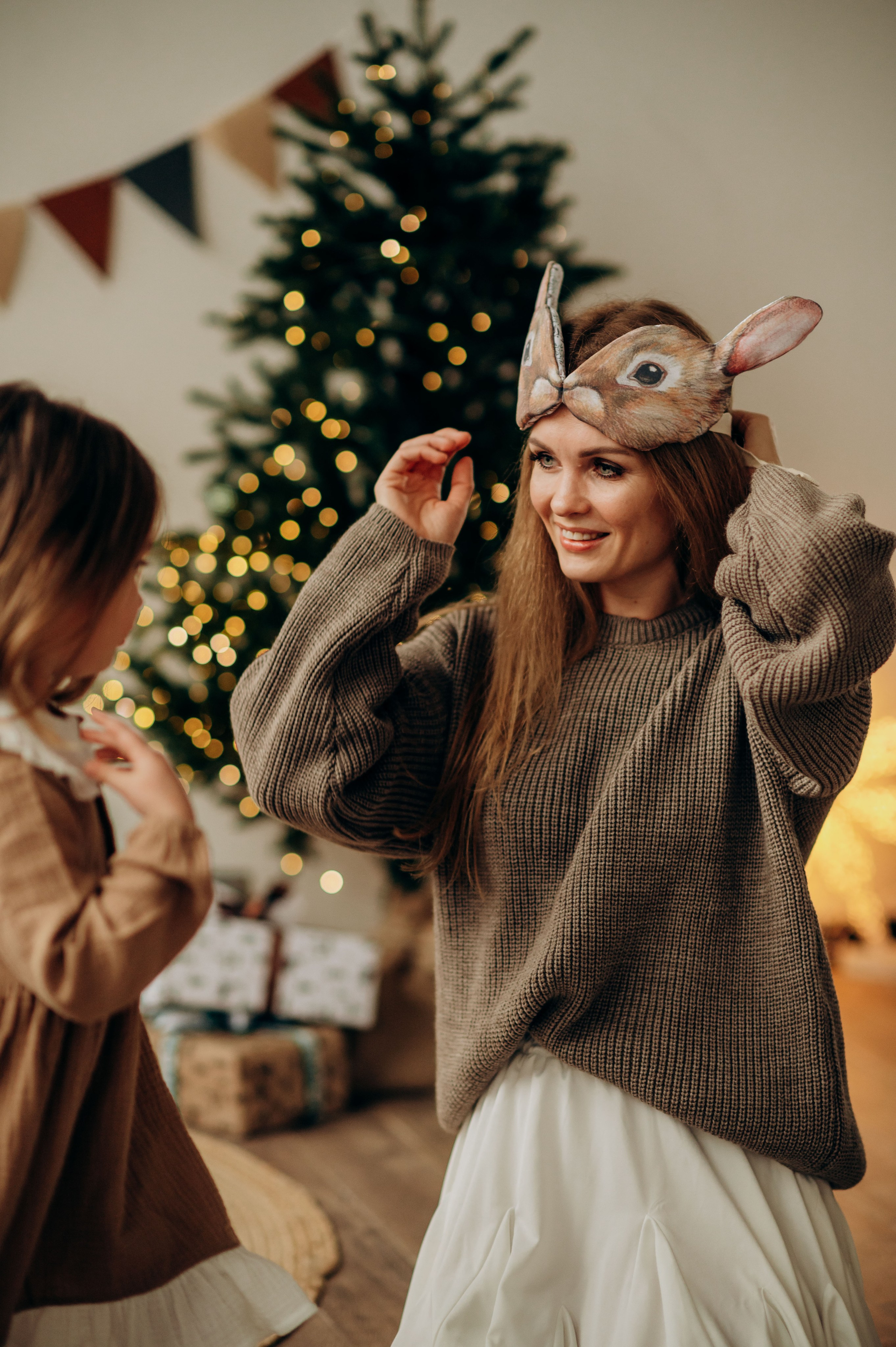 Семейная новогодняя фотосессия в студии. Семейный фотограф в Домодедово и Москве Елена Пичугина
