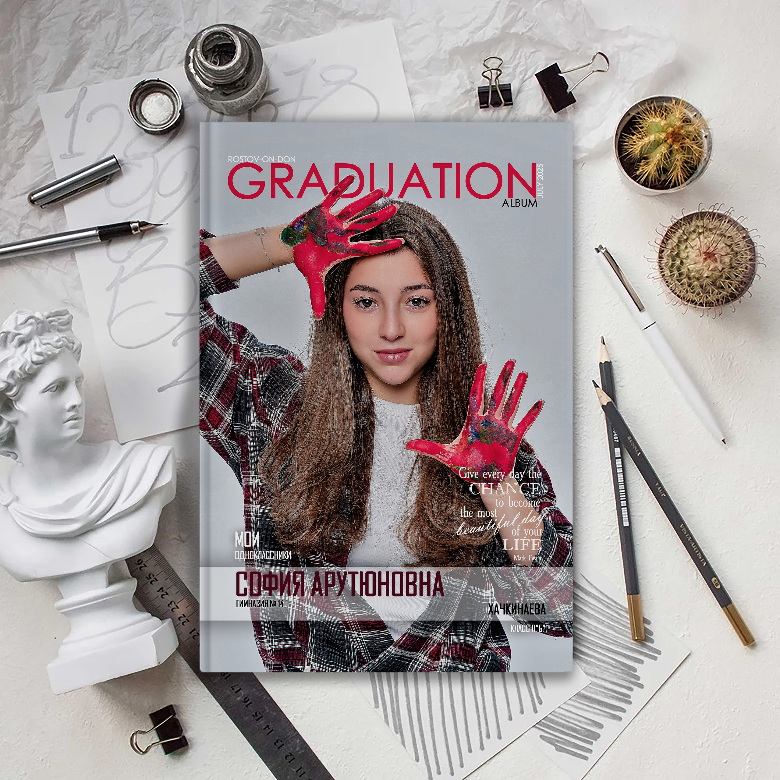 Выпускной альбом для выпускников школы (Дизайн № 204). Современные Выпускные Альбомы в Ростове-на-Дону