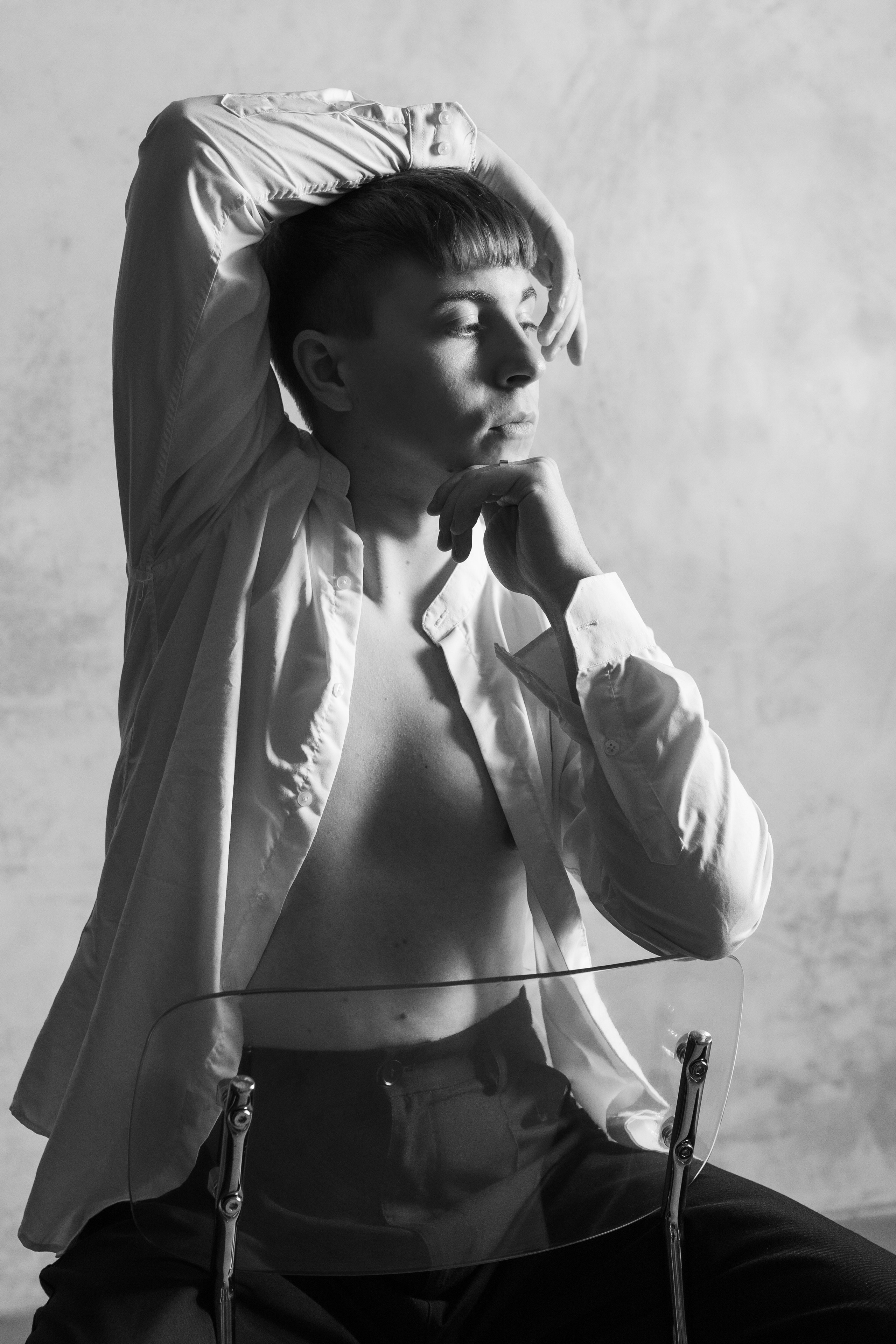 Мужской черно-белый портрет. Фотограф и видеограф в Москве Анна Матюхина