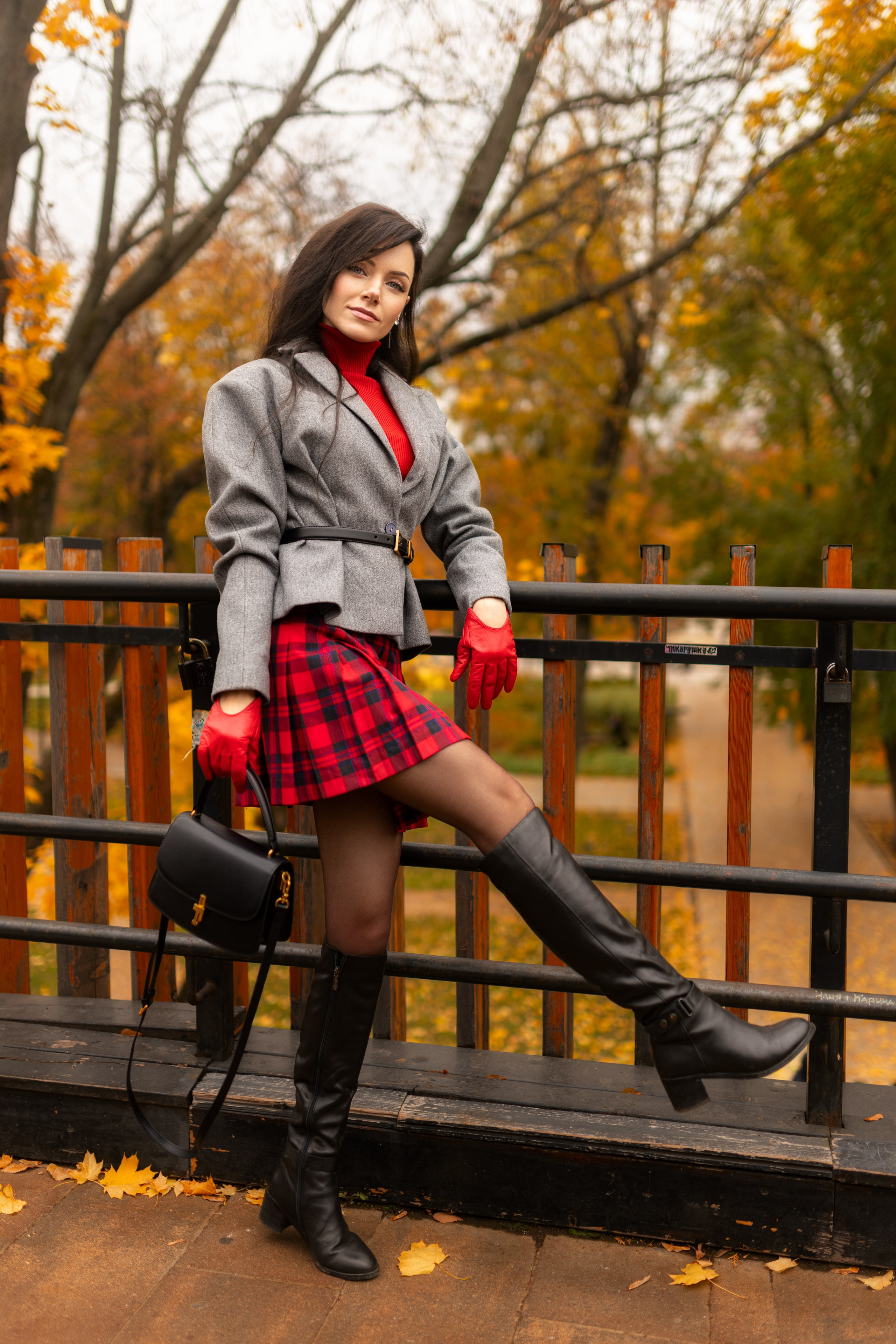 Фотосет с Екатериной в парке на осеннюю тему для «себя»