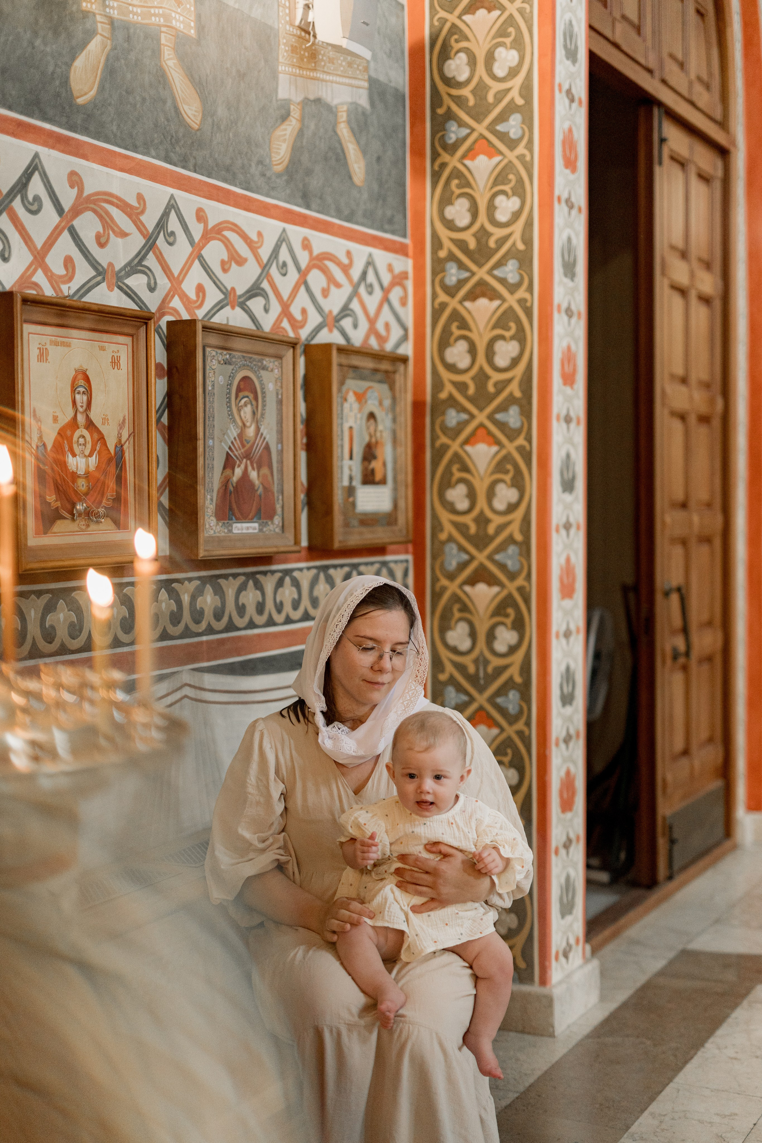 Таинство Крещения Веры. Фотограф новорождённых Newborn Москва