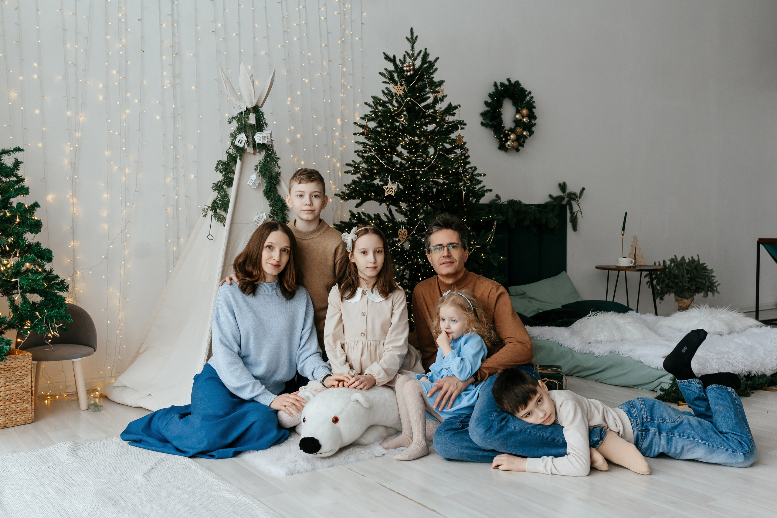 Новогодняя семейная фотосессия. Фотограф Ким Наталья в Красноярске